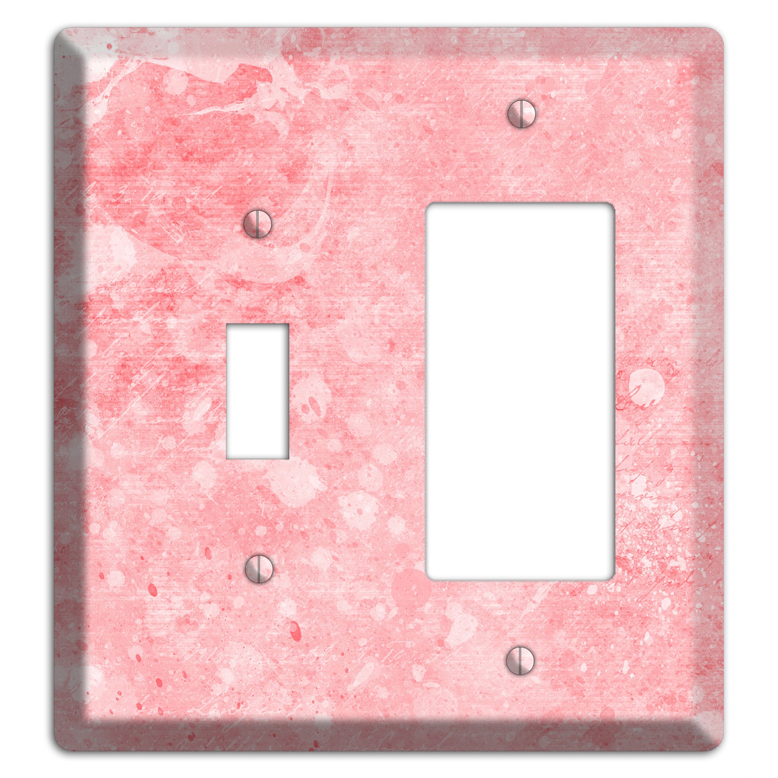 Rose Fog Soft Coral Toggle / Rocker Wallplate
