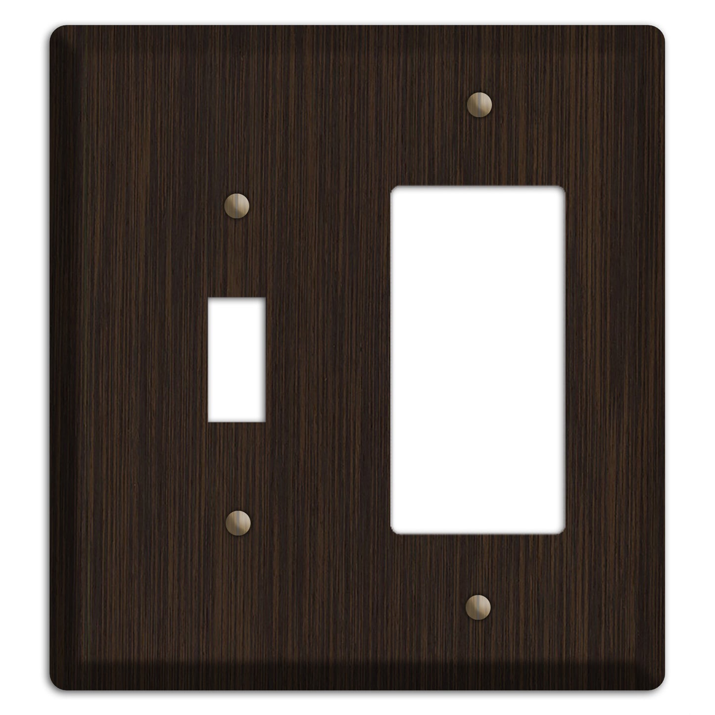 Wenge Wood Toggle / Rocker Cover Plate
