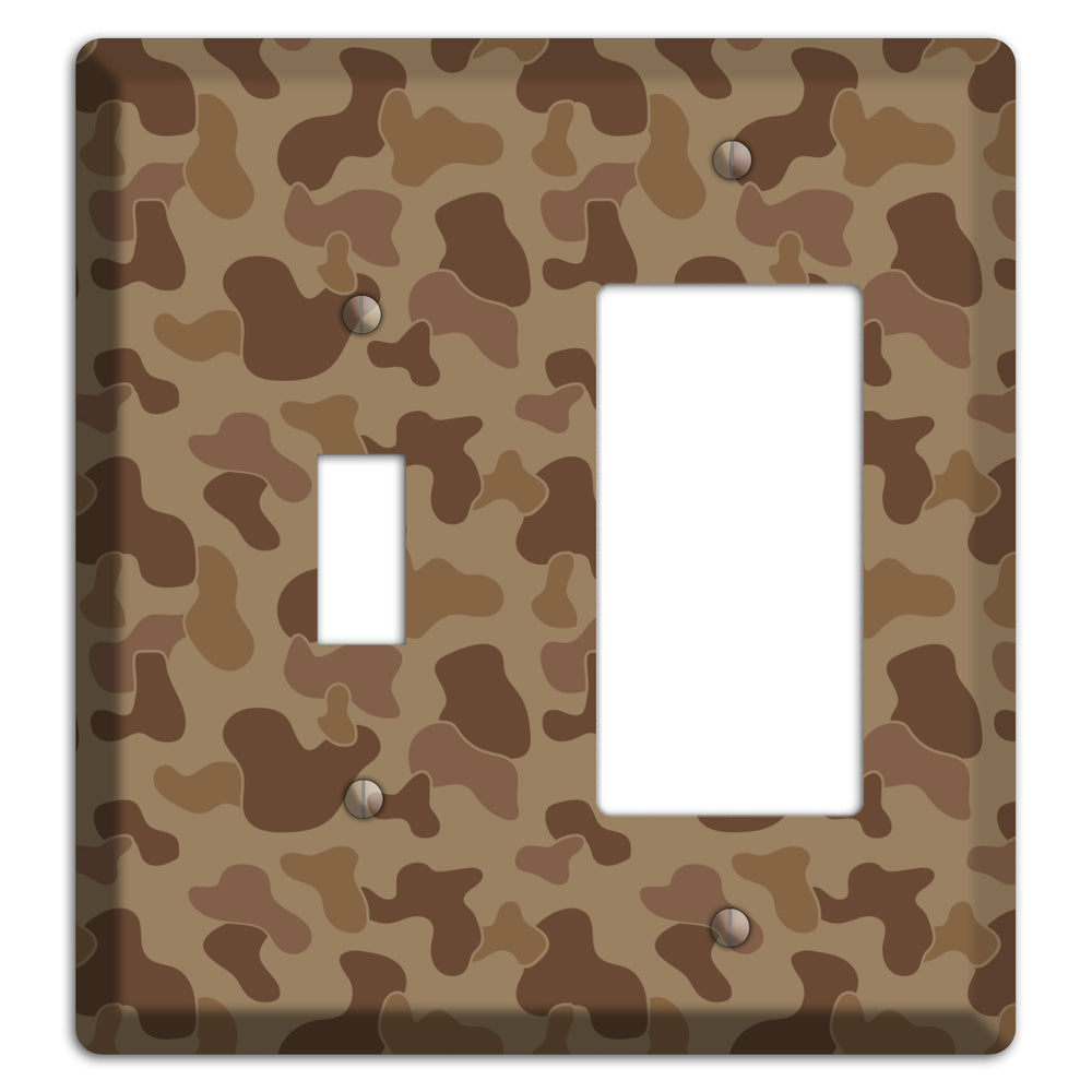 Jungle Brown Camo Toggle / Rocker Wallplate