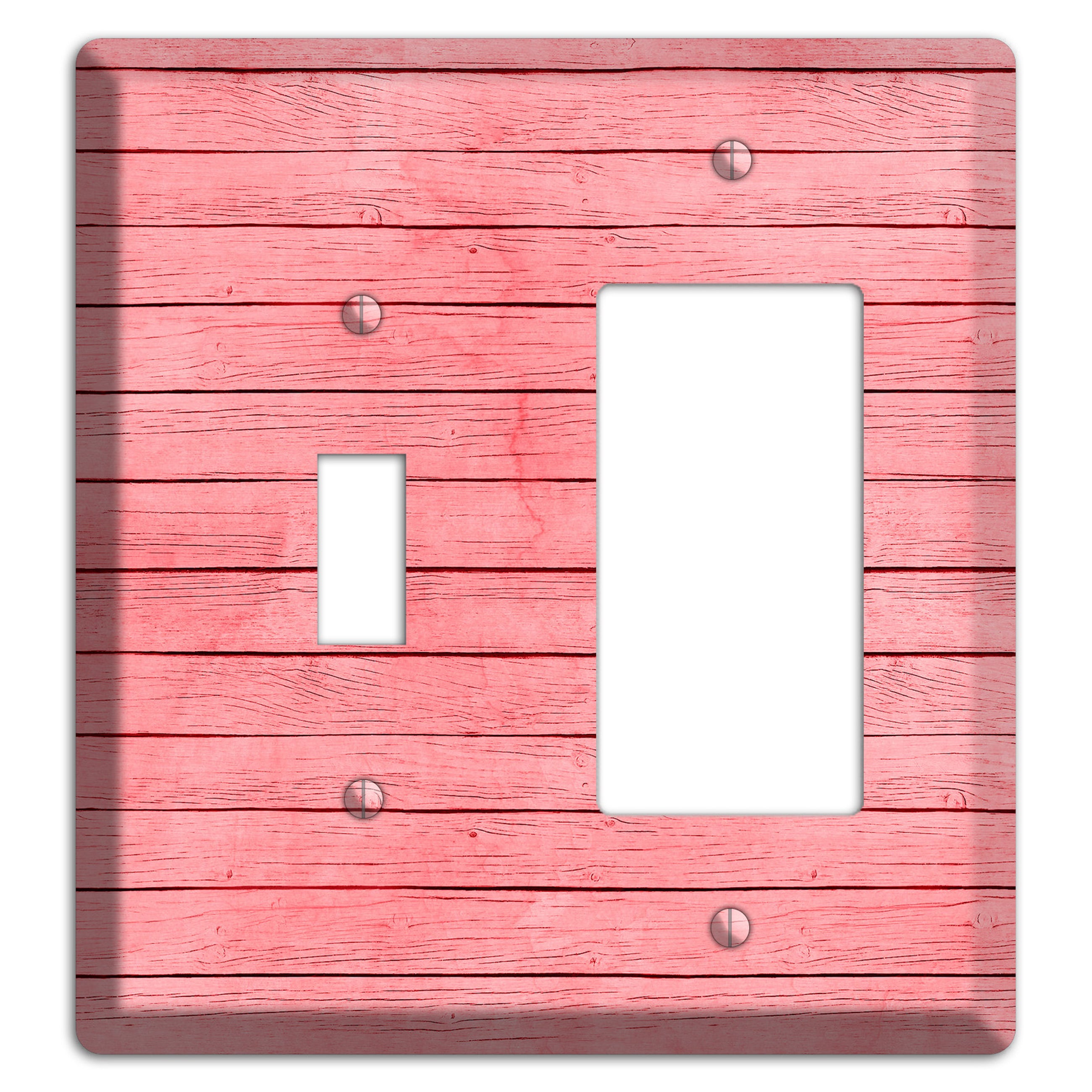 Sea Pink Soft Coral Toggle / Rocker Wallplate