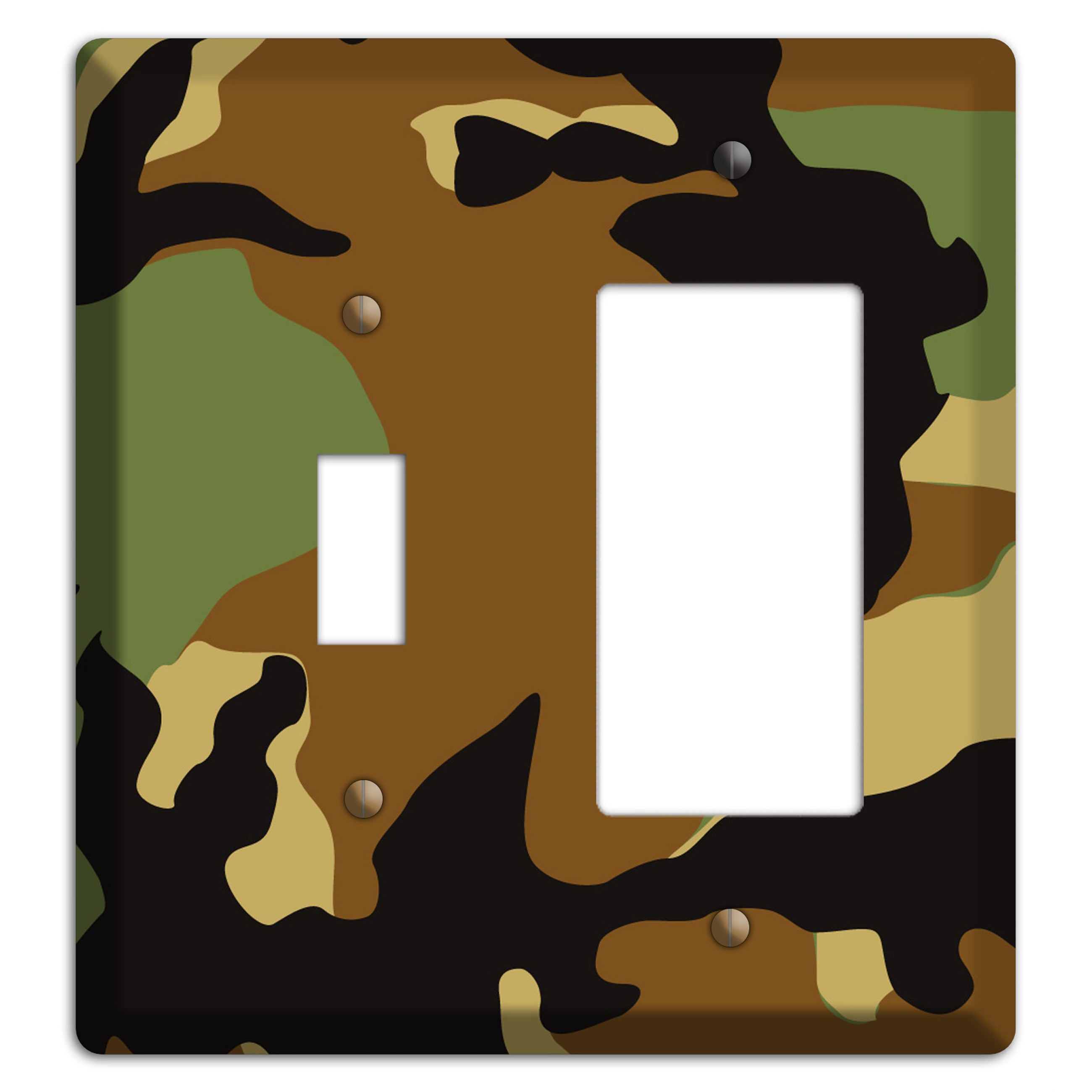 Camoflauge Toggle / Rocker Wallplate