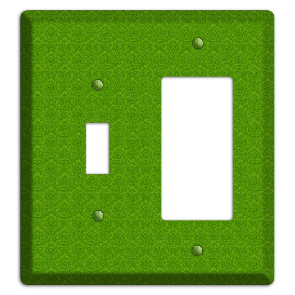 Green Cartouche Toggle / Rocker Wallplate