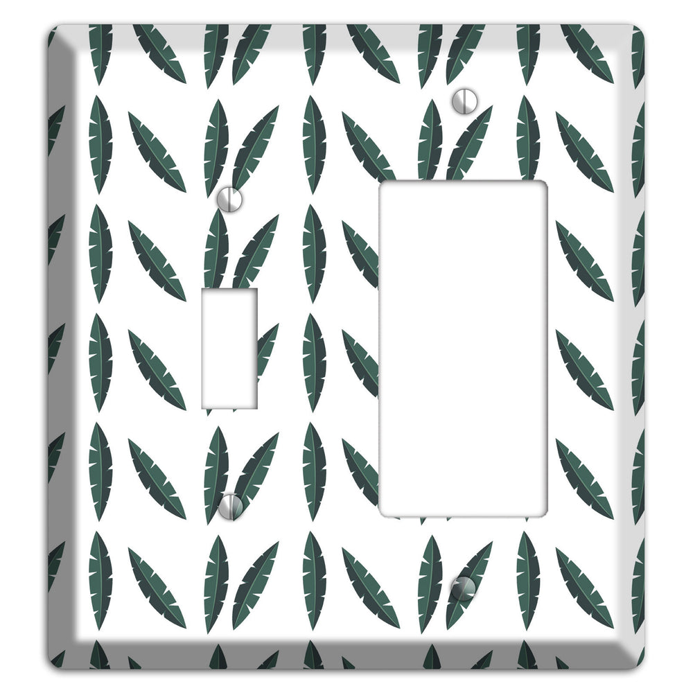 Leaves Style HH Toggle / Rocker Wallplate