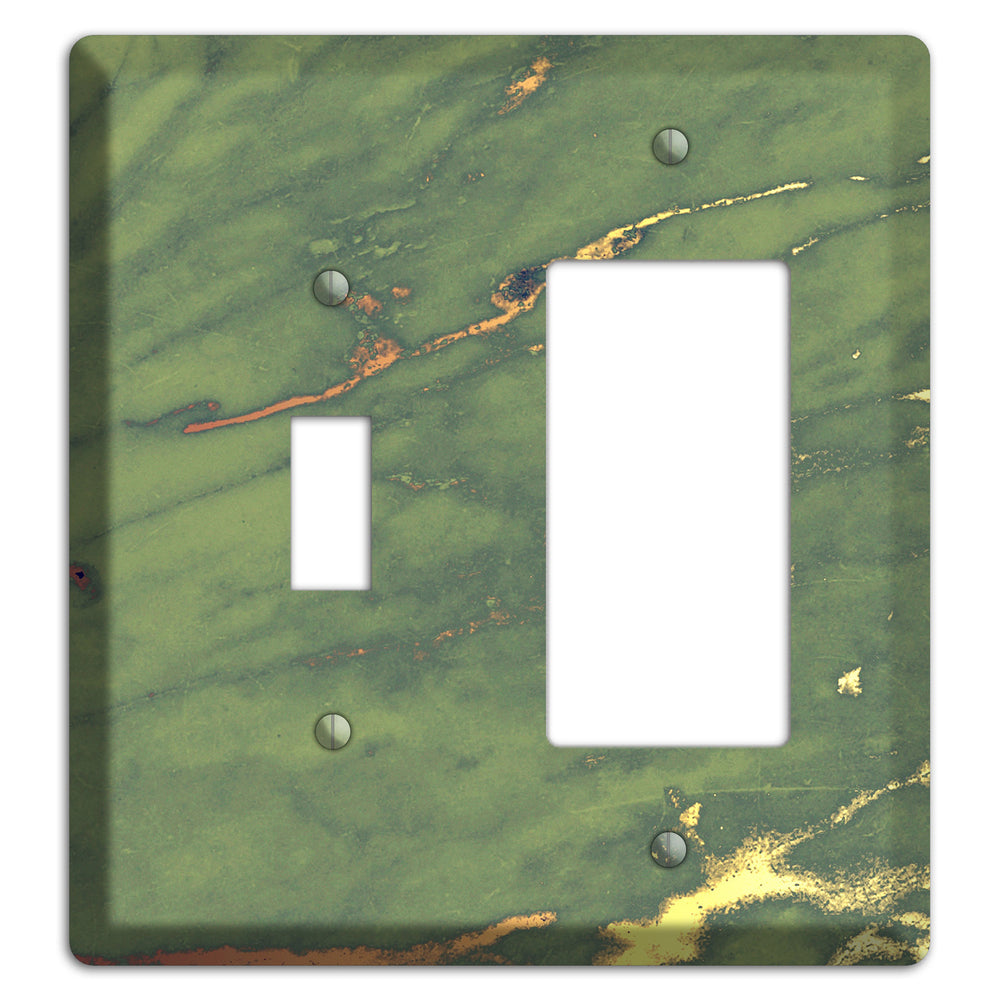 Limed Ash Marble Toggle / Rocker Wallplate