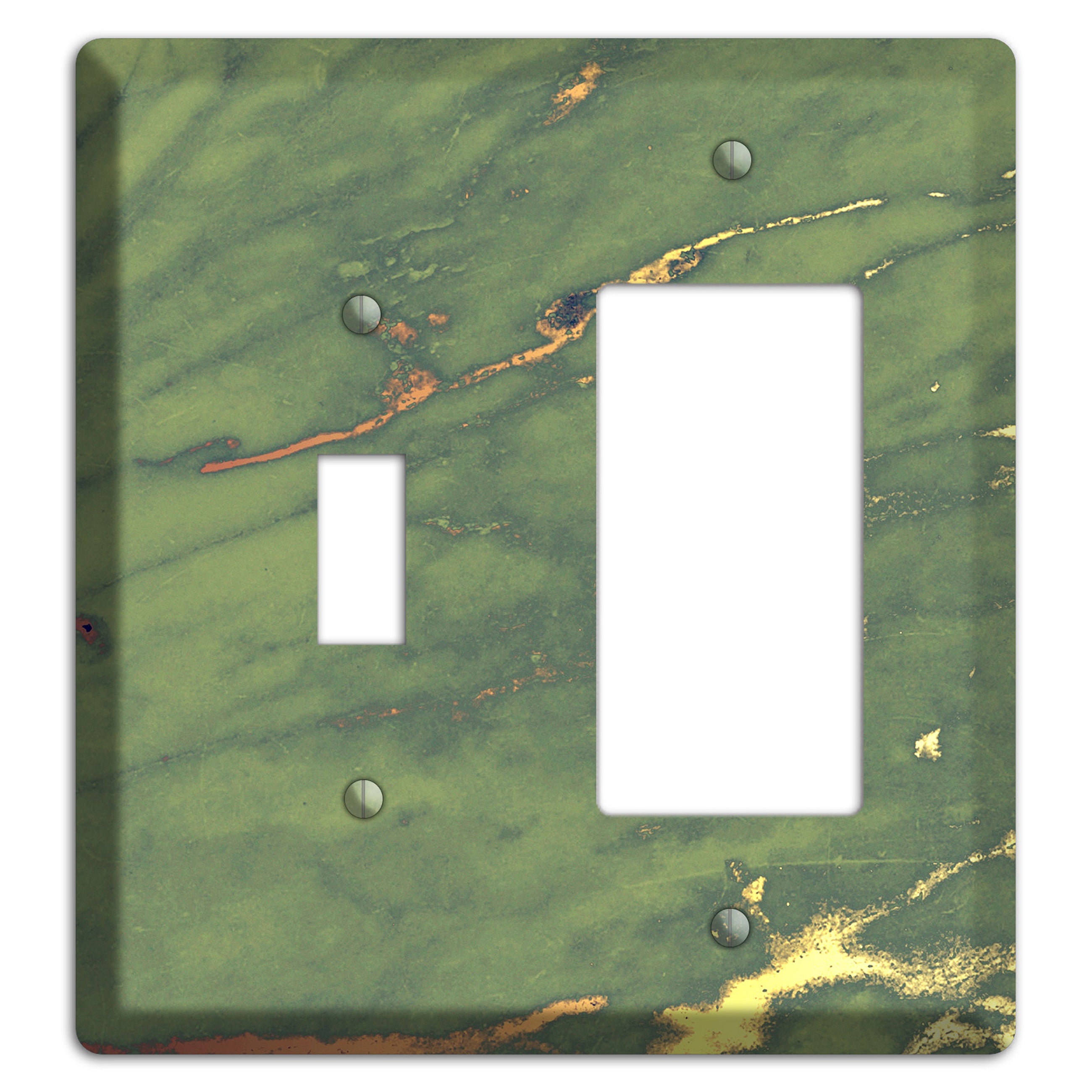 Limed Ash Marble Toggle / Rocker Wallplate