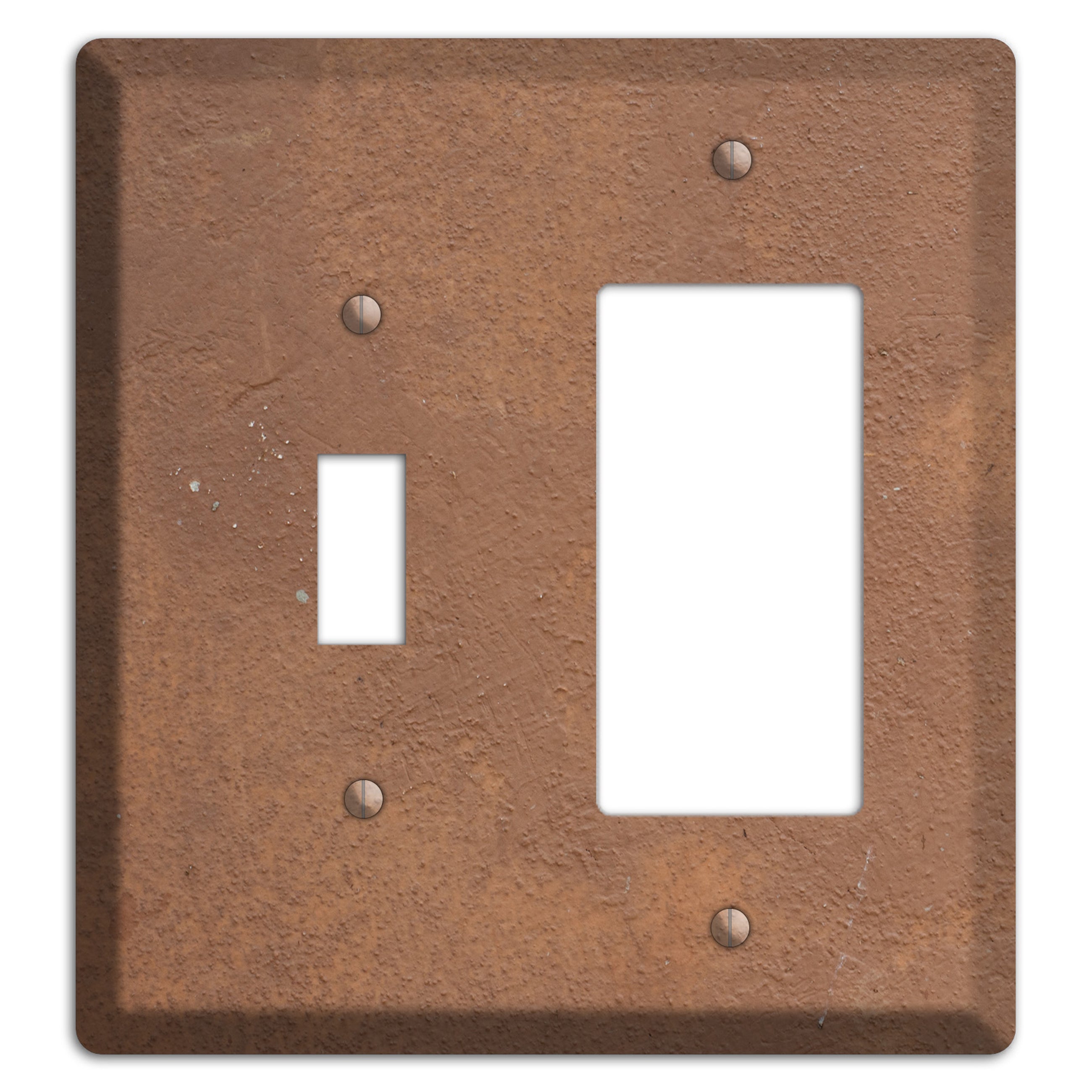 Brown Concrete Toggle / Rocker Wallplate