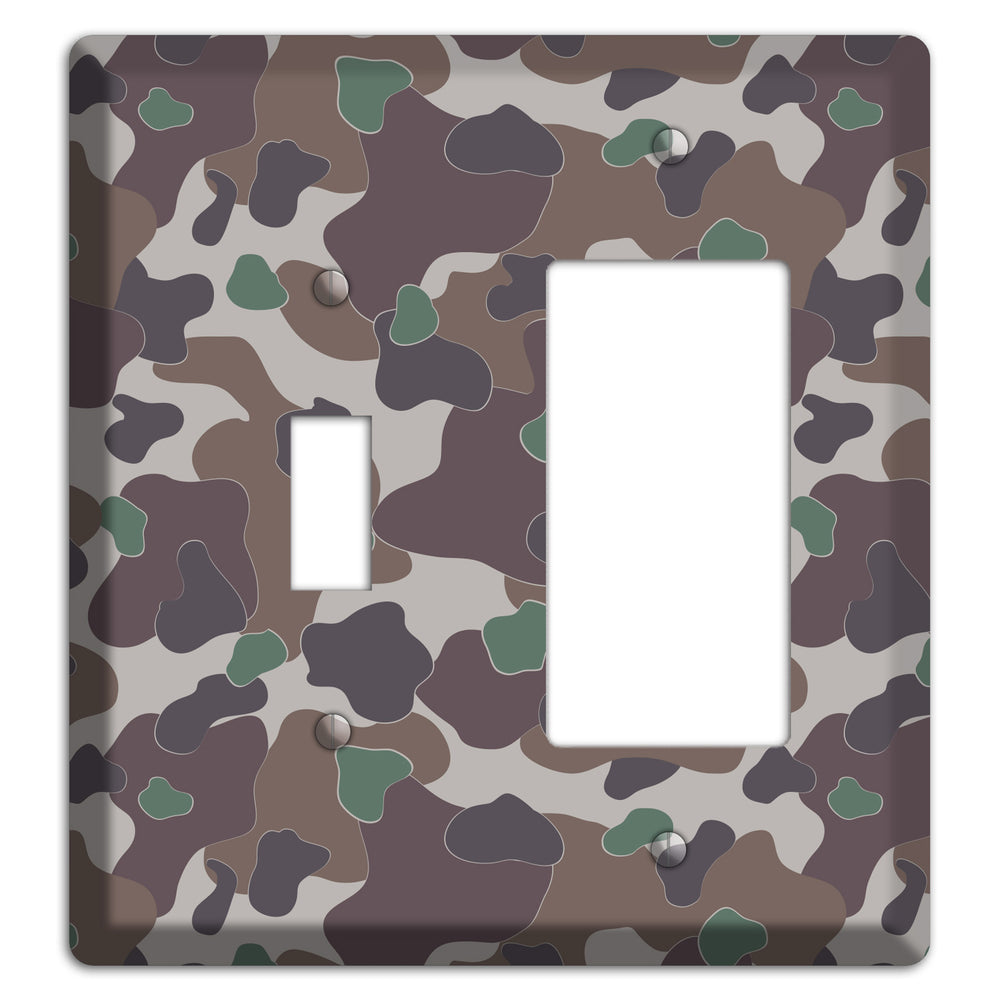 Dark Brown Camo Toggle / Rocker Wallplate