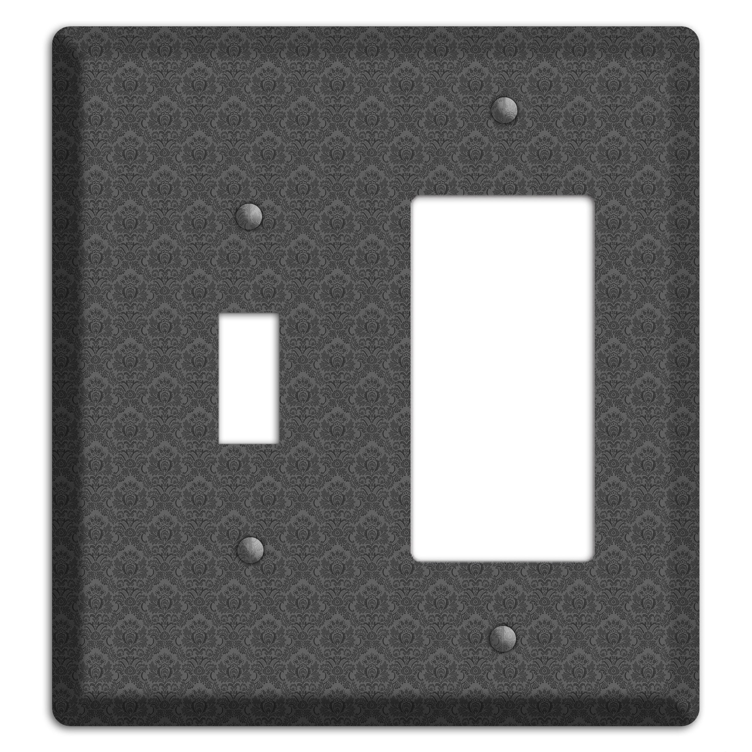 Dark Grey Cartouche Toggle / Rocker Wallplate