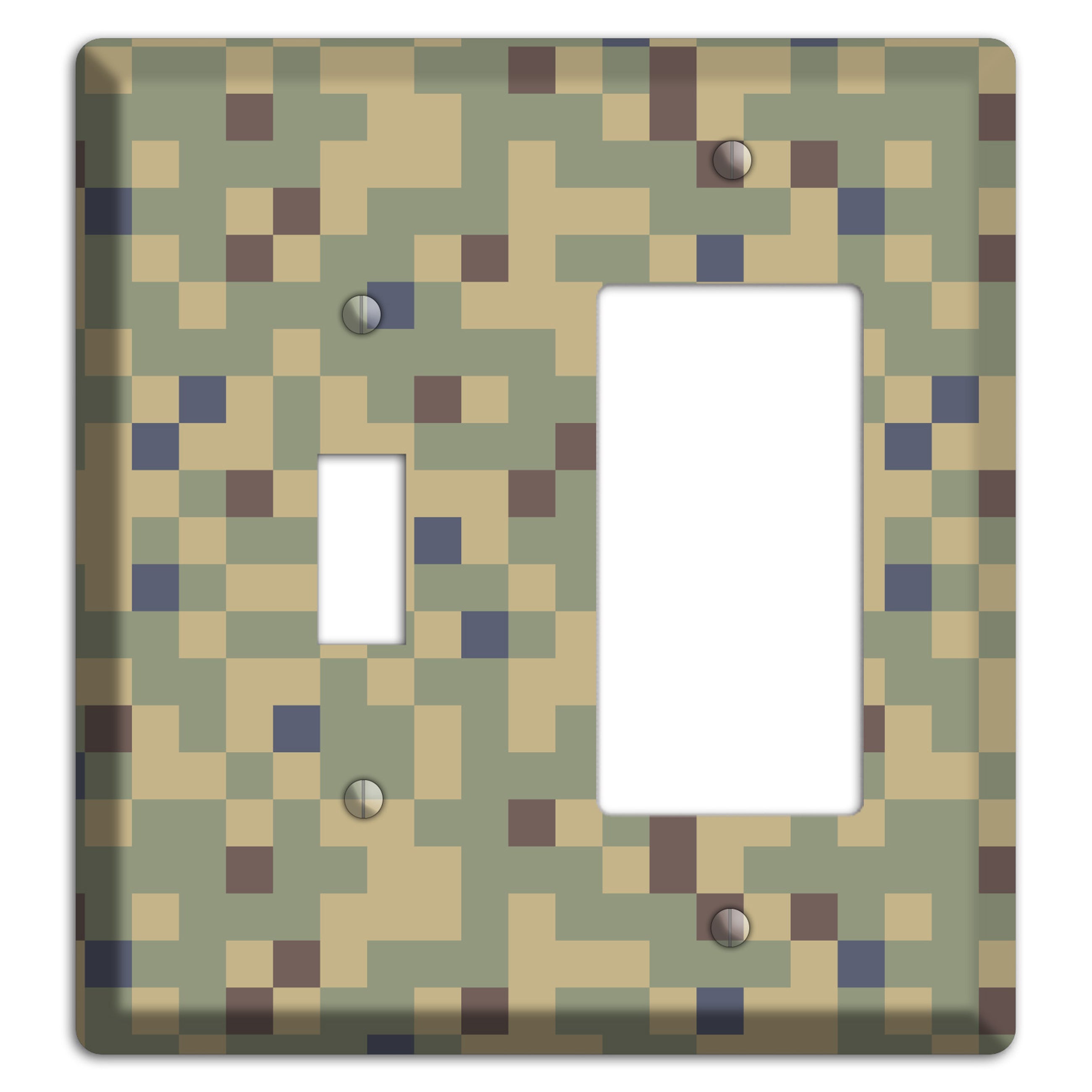 Dual Tex Camo Toggle / Rocker Wallplate