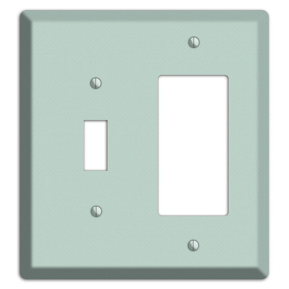 Sage with Tiny Dots Toggle / Rocker Wallplate