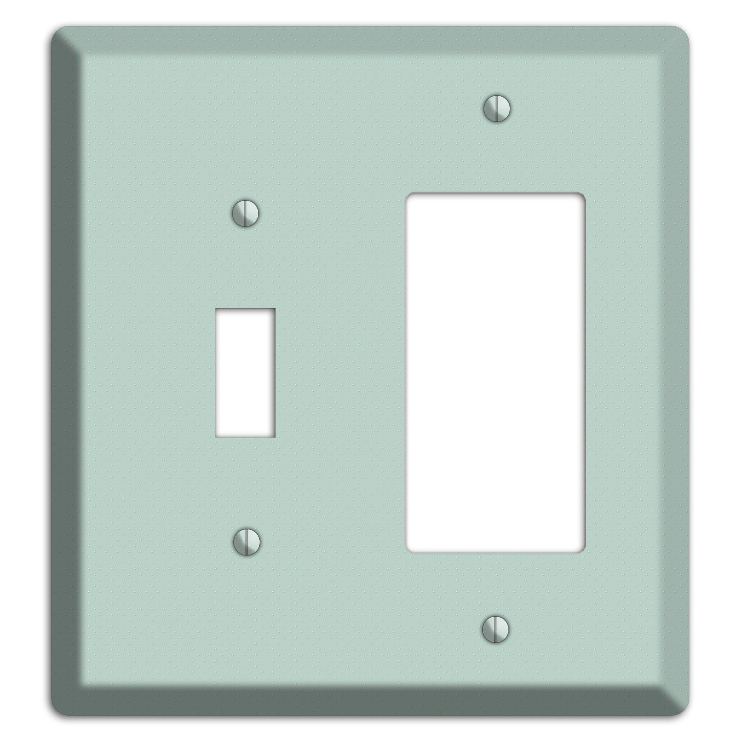 Sage with Tiny Dots Toggle / Rocker Wallplate