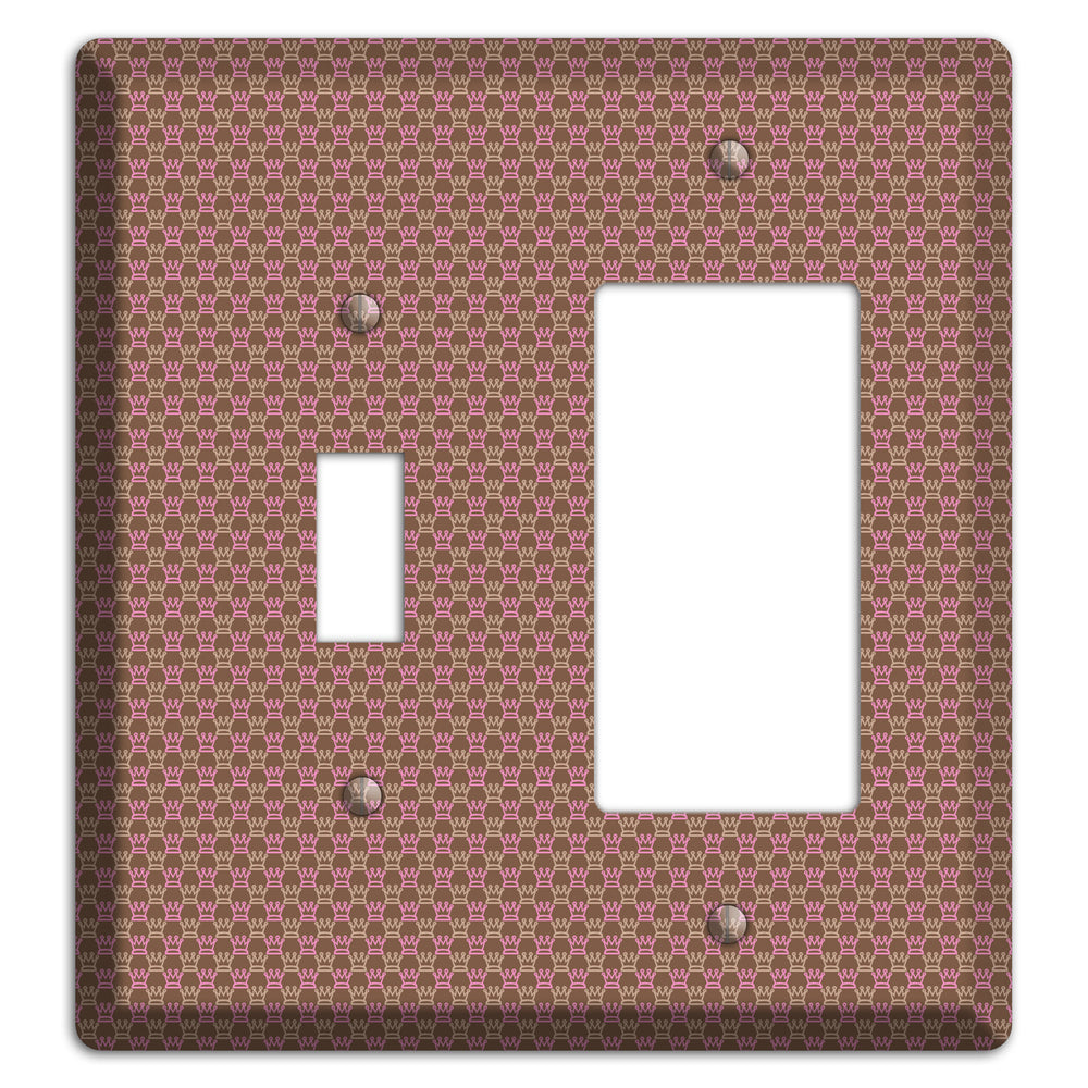 Brown Foulard Toggle / Rocker Wallplate