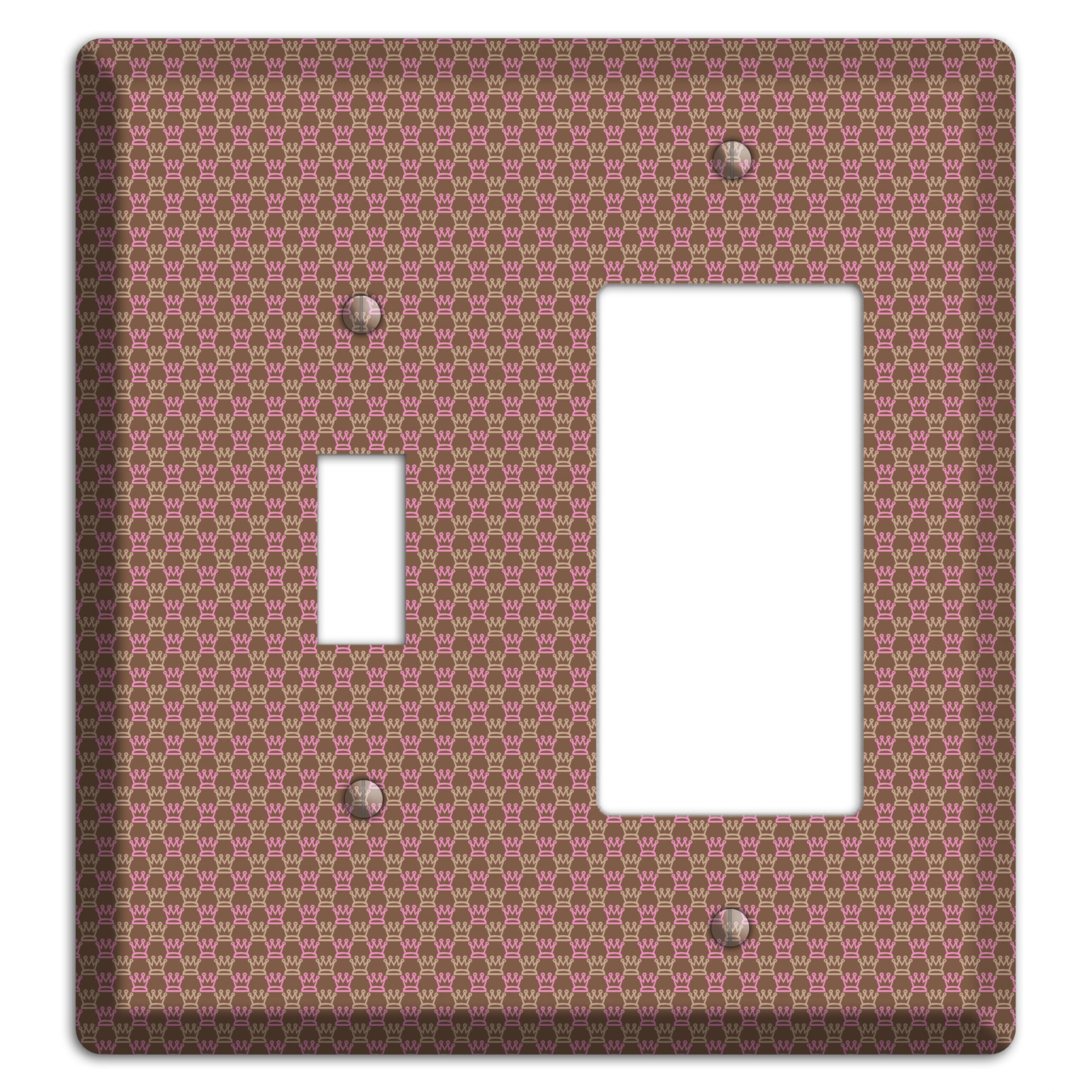 Brown Foulard Toggle / Rocker Wallplate