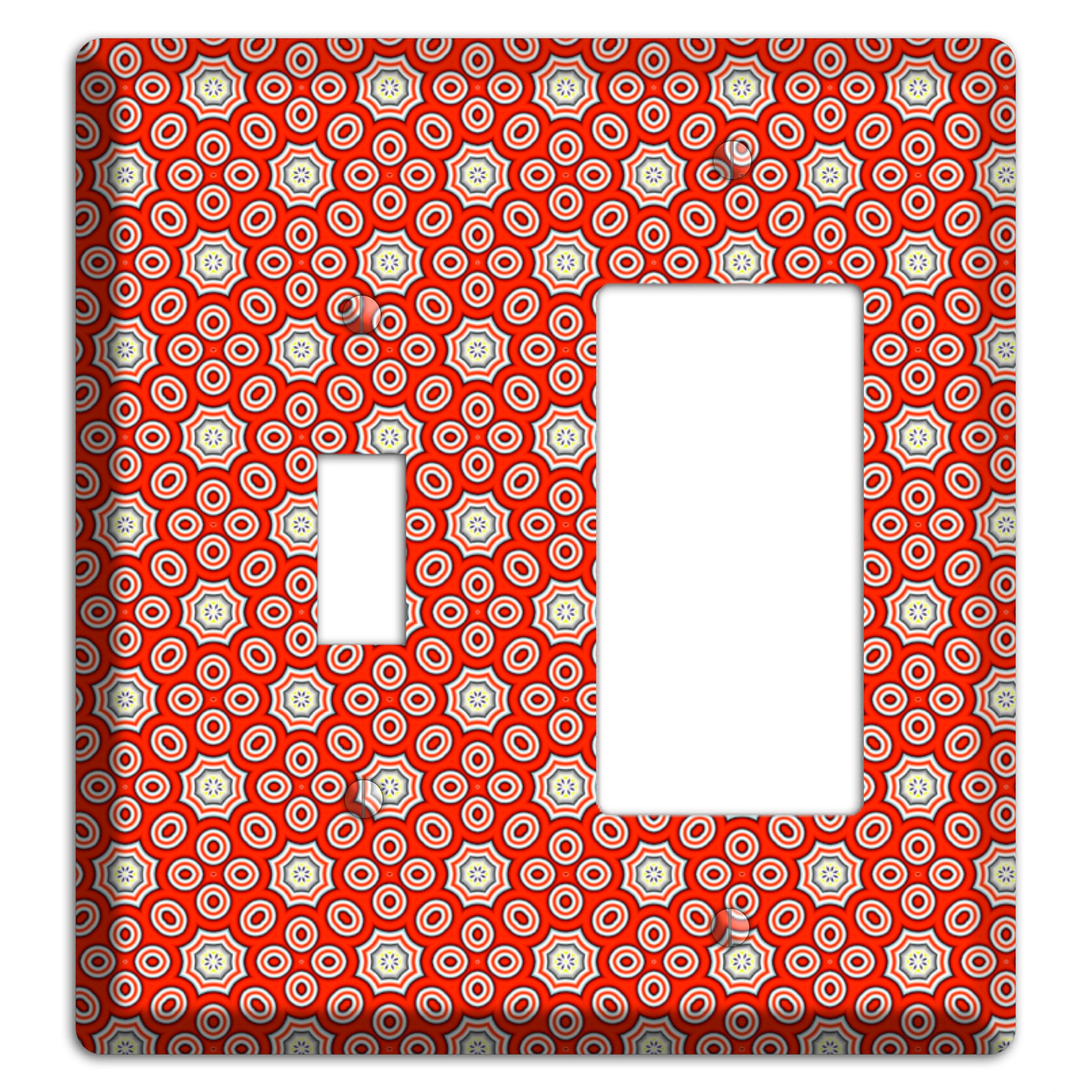 Red Foulard 3 Toggle / Rocker Wallplate