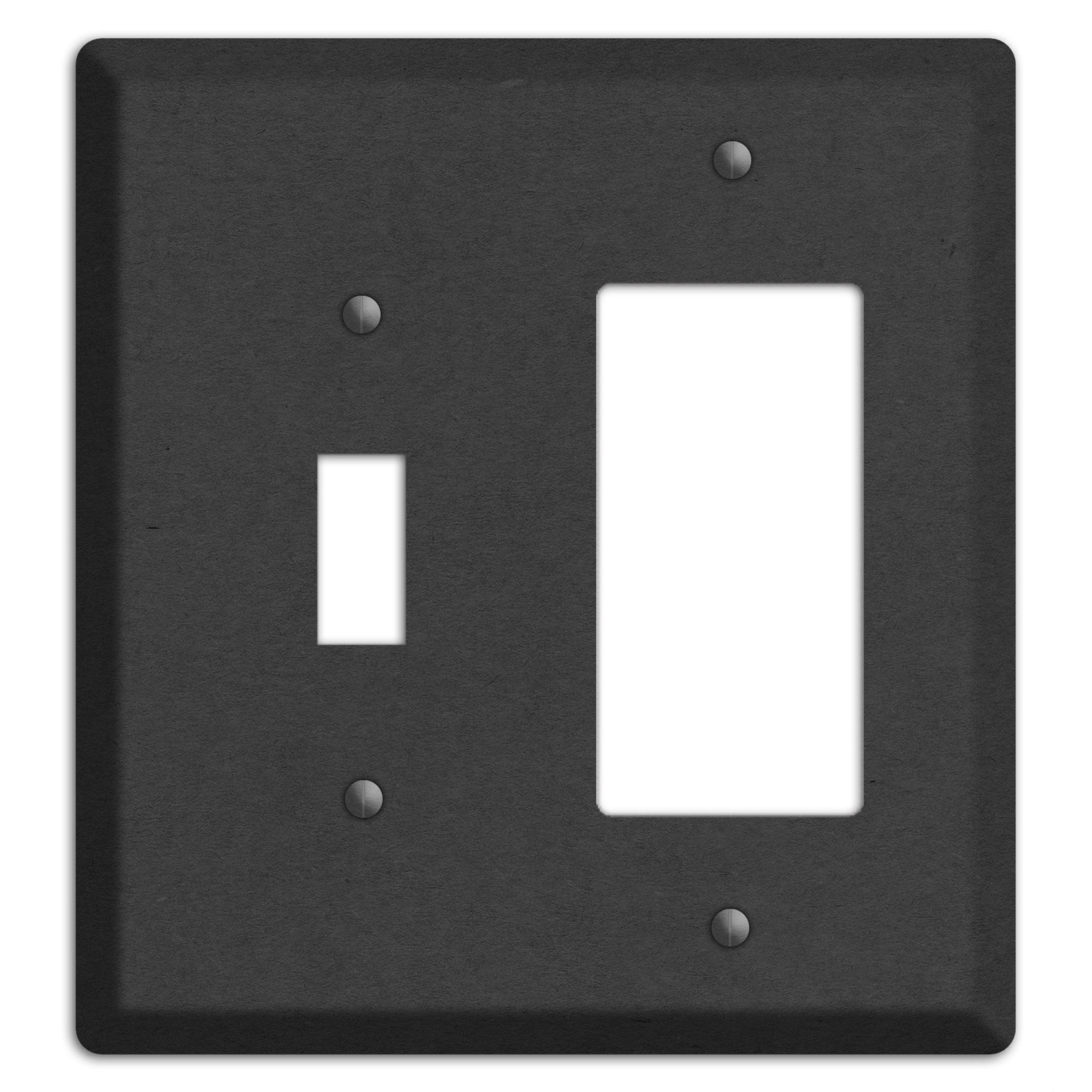 Charcoal Kraft Toggle / Rocker Wallplate