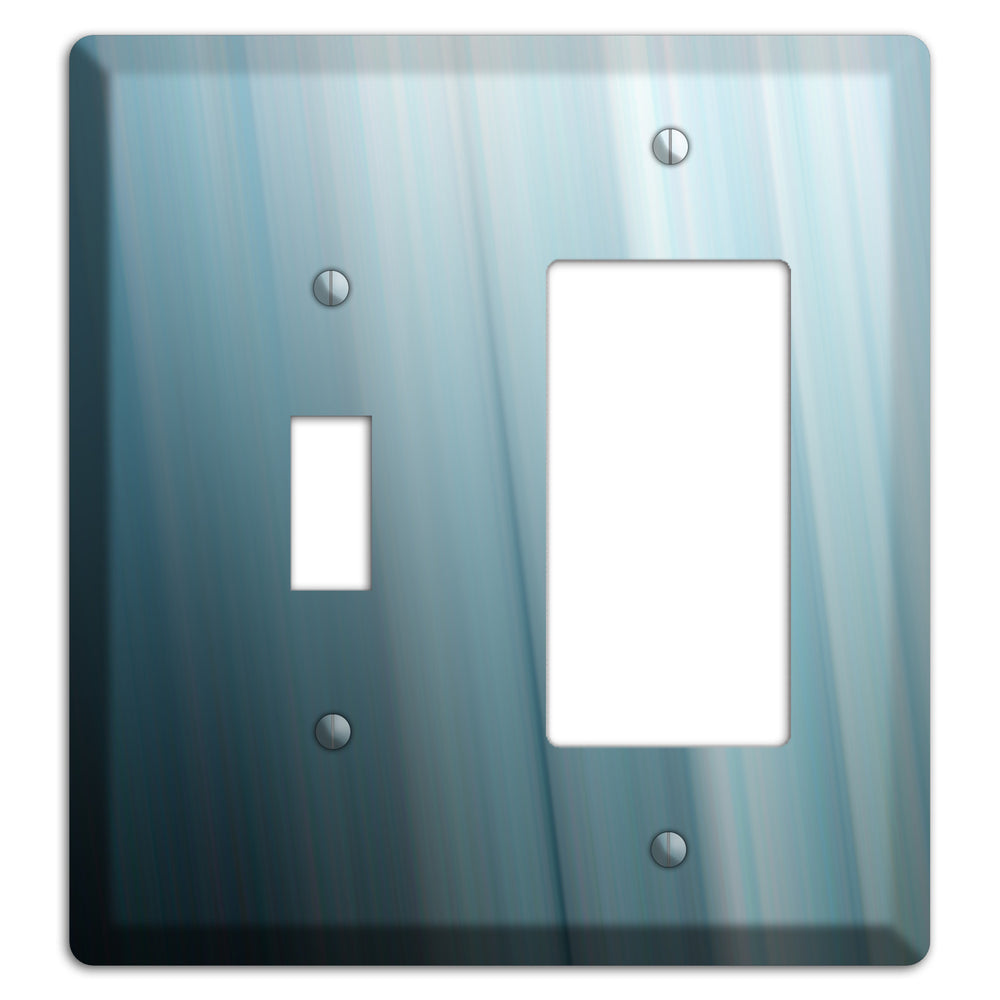 Dusty Blue Ray of Light Toggle / Rocker Wallplate