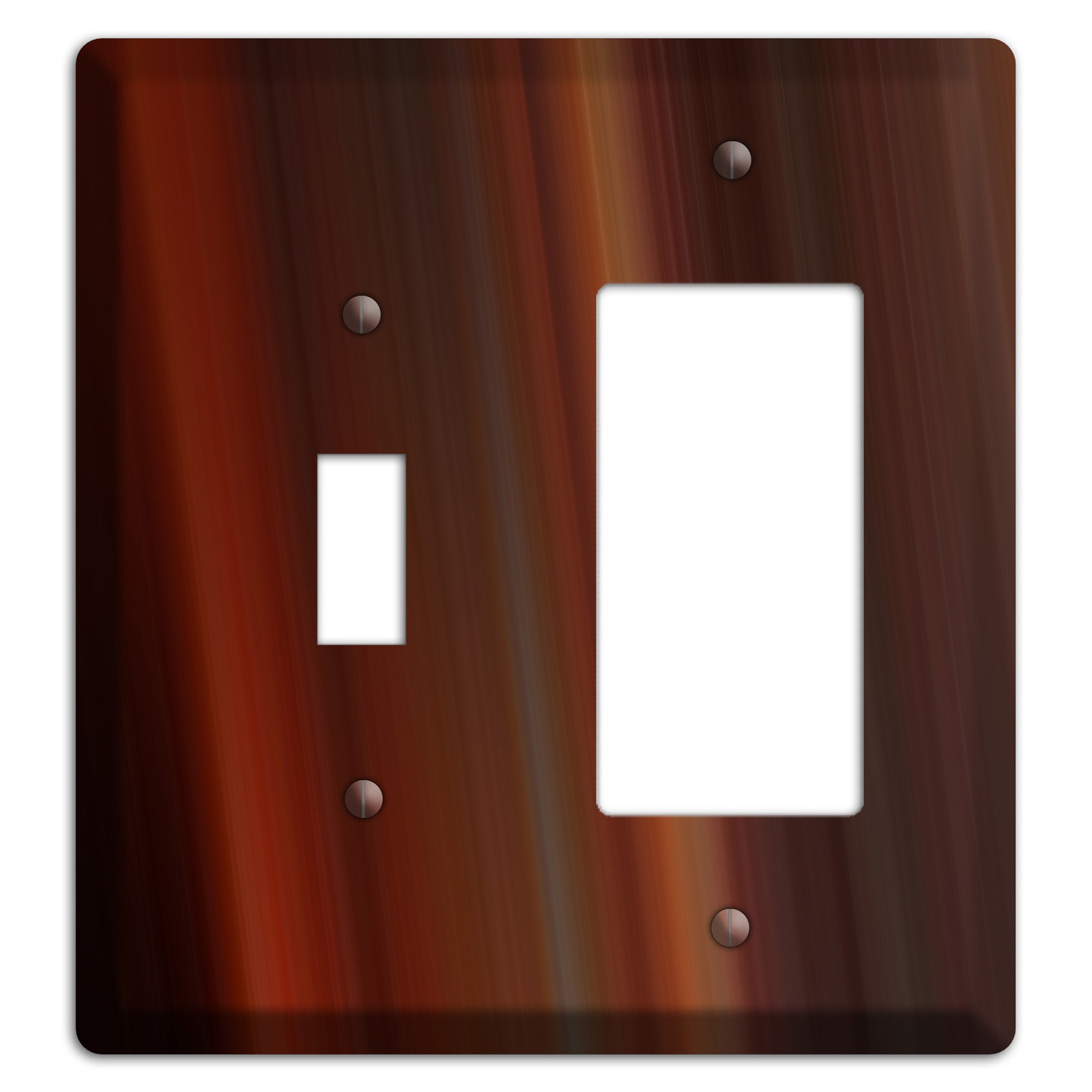 Maroon Ray of Light Toggle / Rocker Wallplate