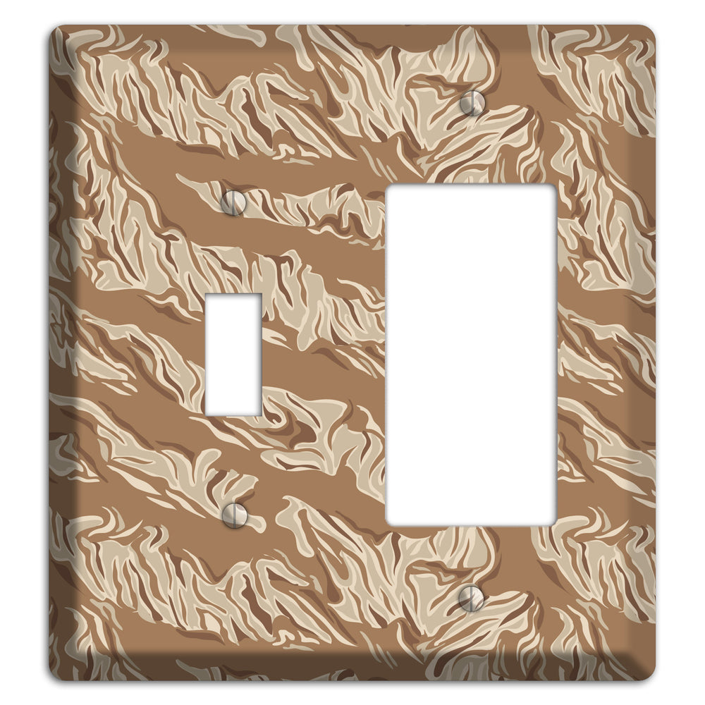Desert Tiger Camo Toggle / Rocker Wallplate