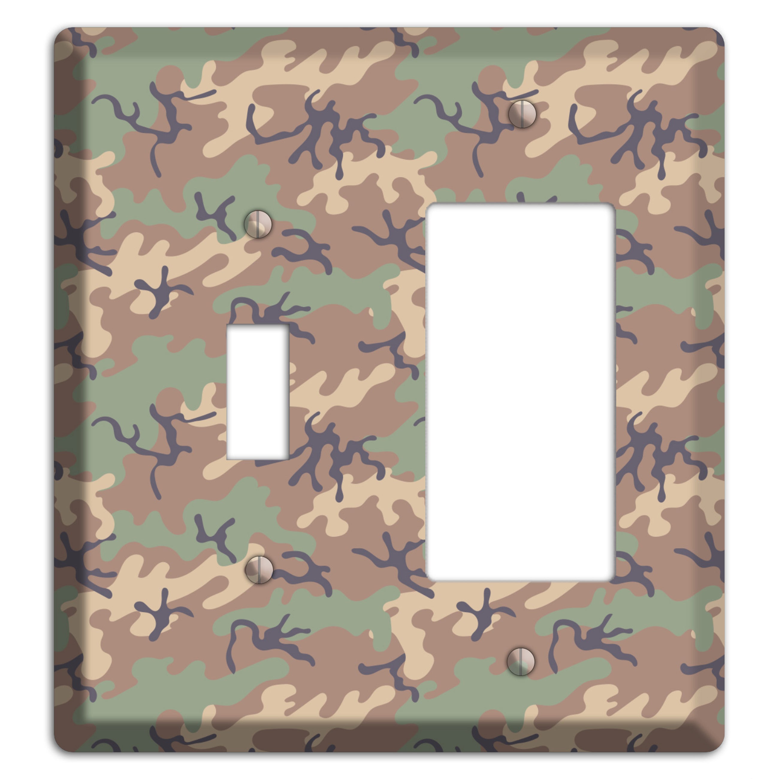 Jungle 1968 Camo Toggle / Rocker Wallplate