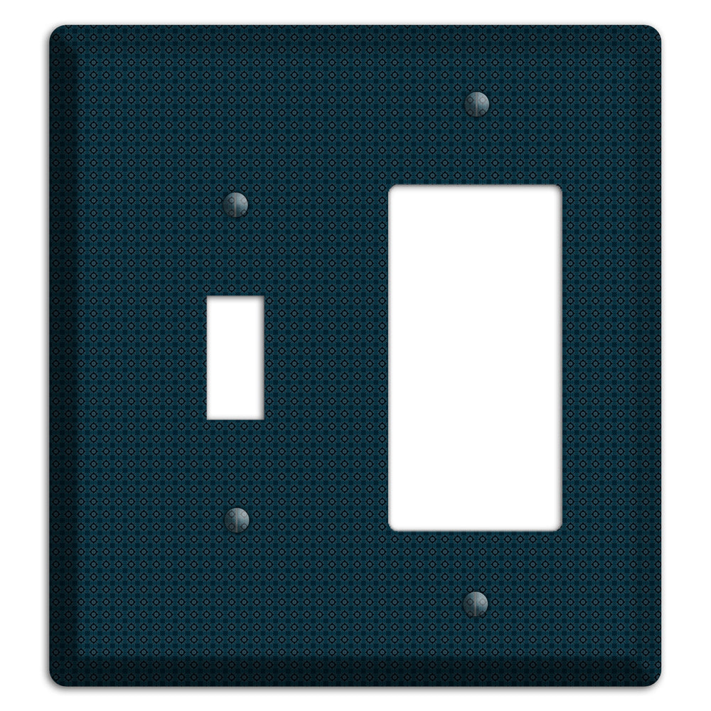 Navy Foulard Toggle / Rocker Wallplate