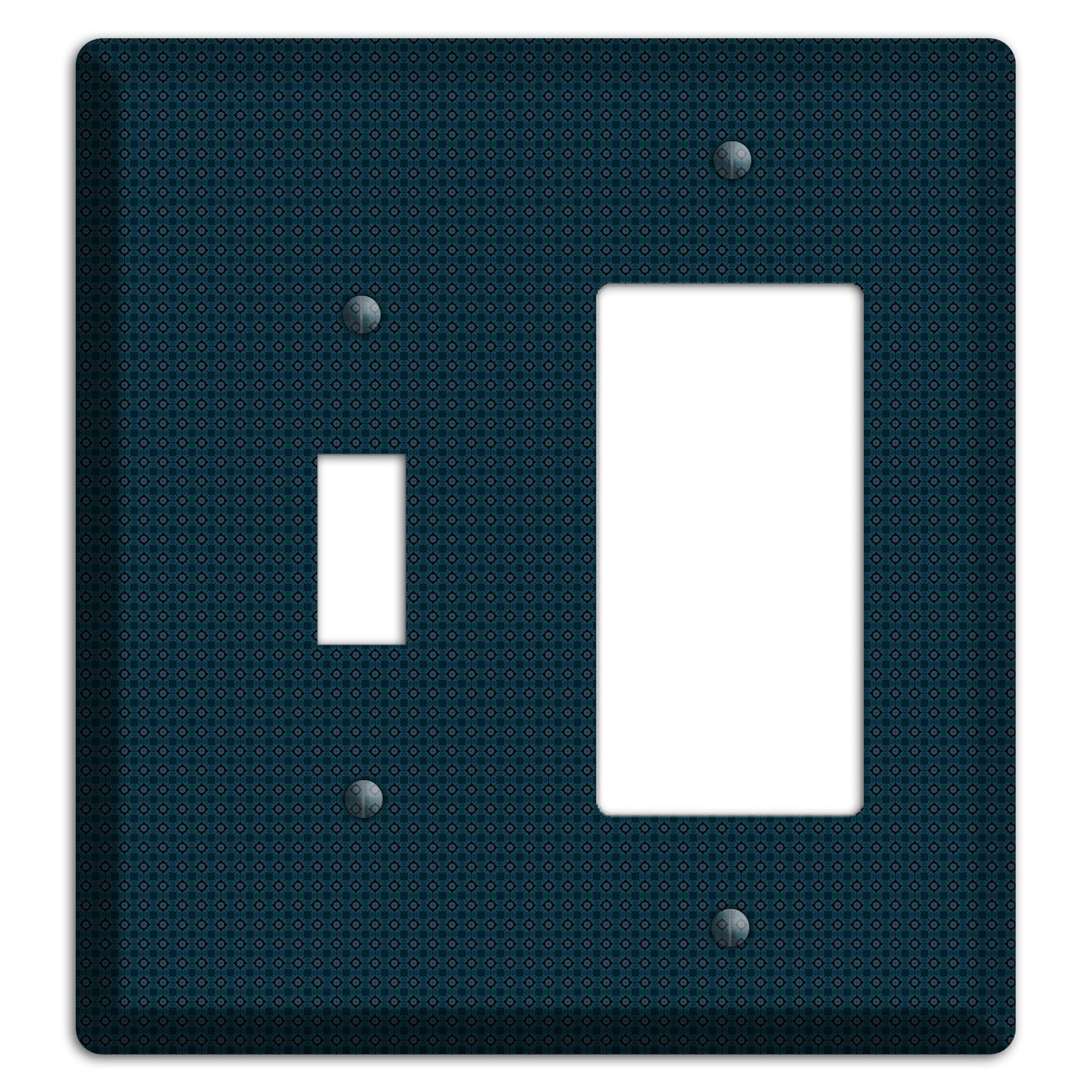 Navy Foulard Toggle / Rocker Wallplate