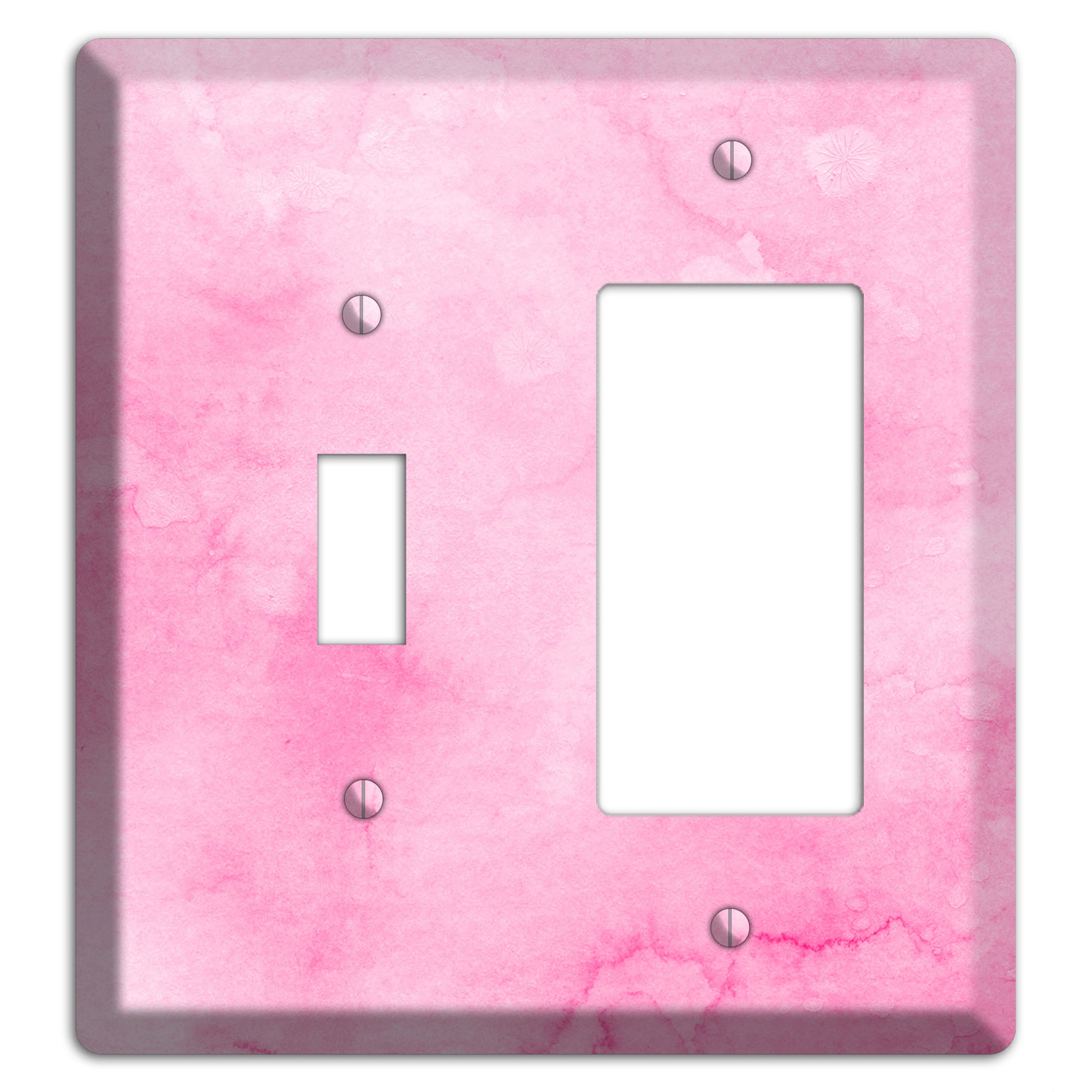 Cinderella Pink Texture Toggle / Rocker Wallplate