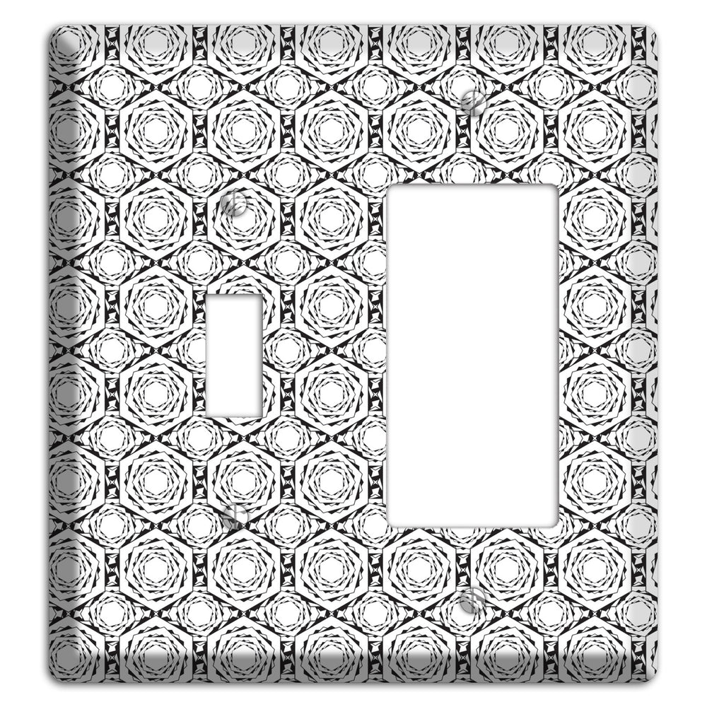 Overlay Hexagon Rotation Repeat Toggle / Rocker Wallplate
