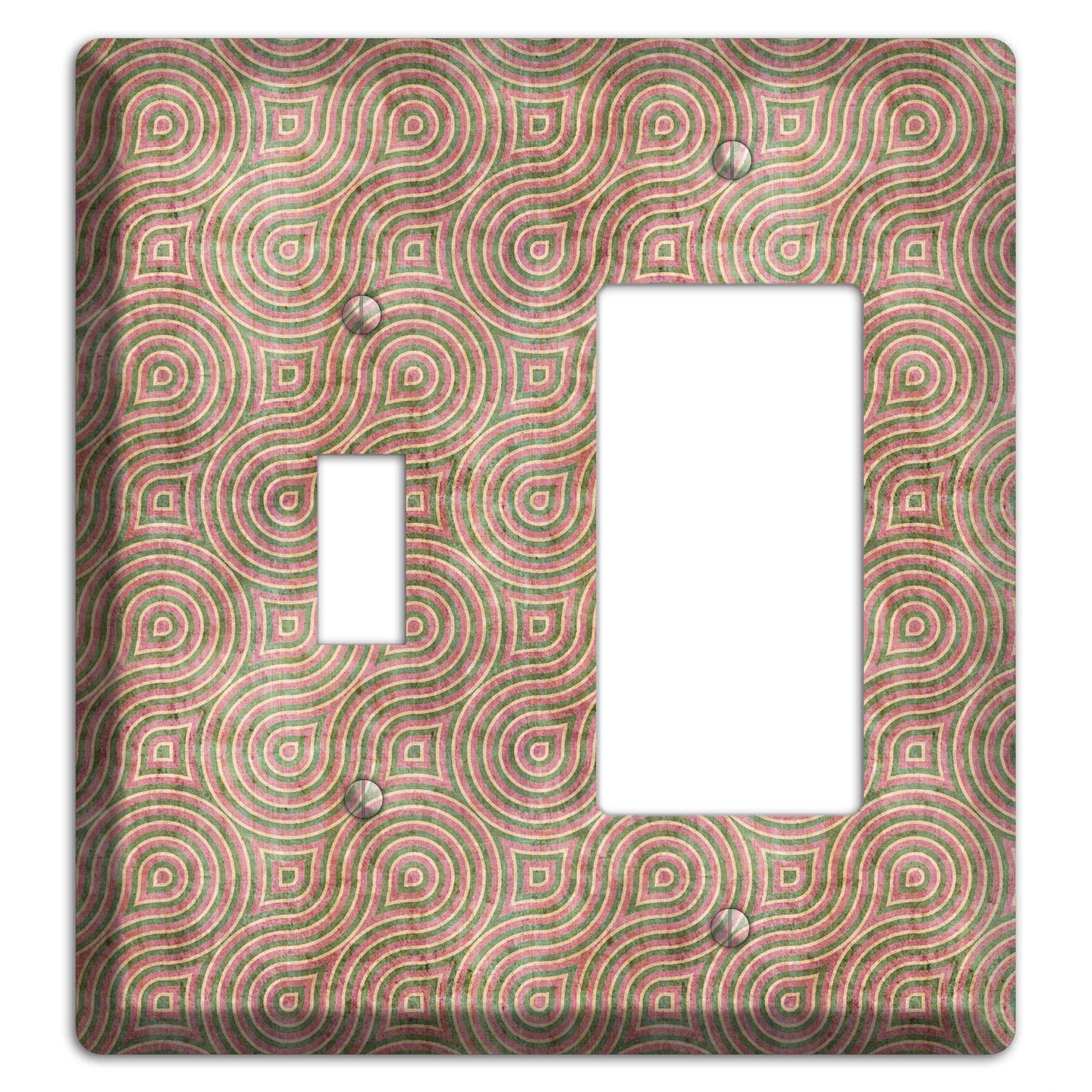 Brown Swirl Toggle / Rocker Wallplate