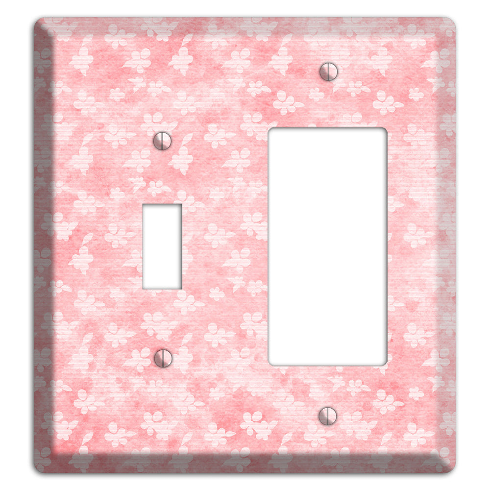Abbey Soft Coral Toggle / Rocker Wallplate