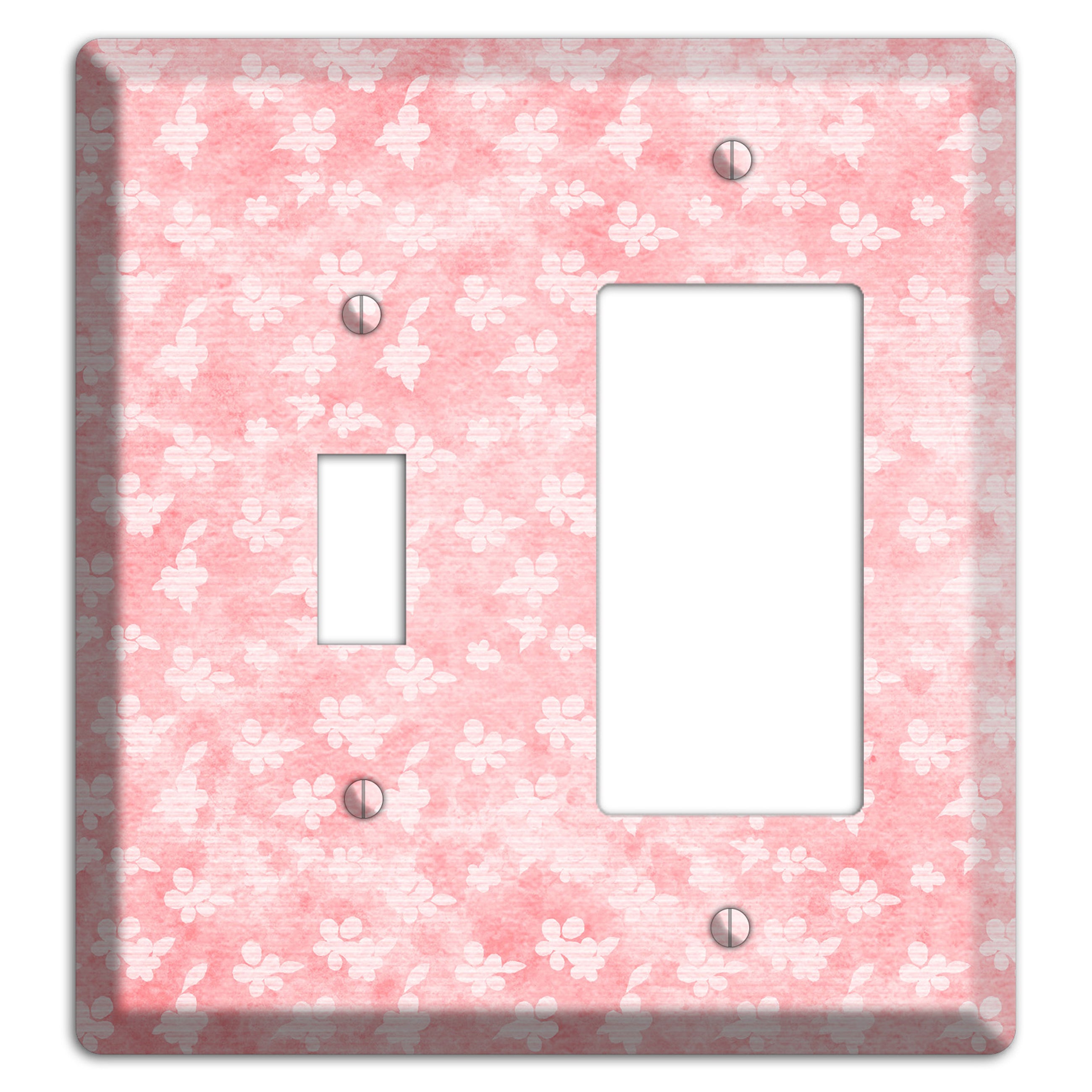 Abbey Soft Coral Toggle / Rocker Wallplate