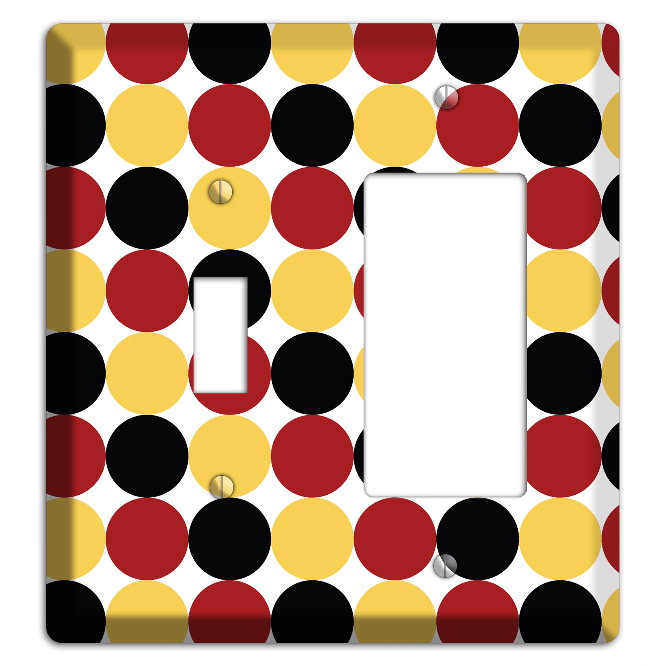 Burgundy Multi Angled Stripes 2 Toggle / Rocker Wallplate