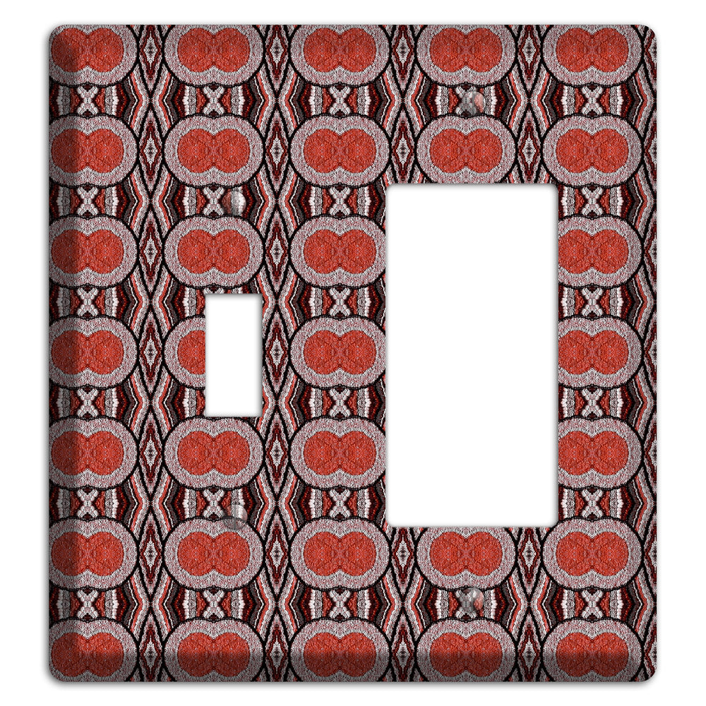 Red Tapestry Toggle / Rocker Wallplate