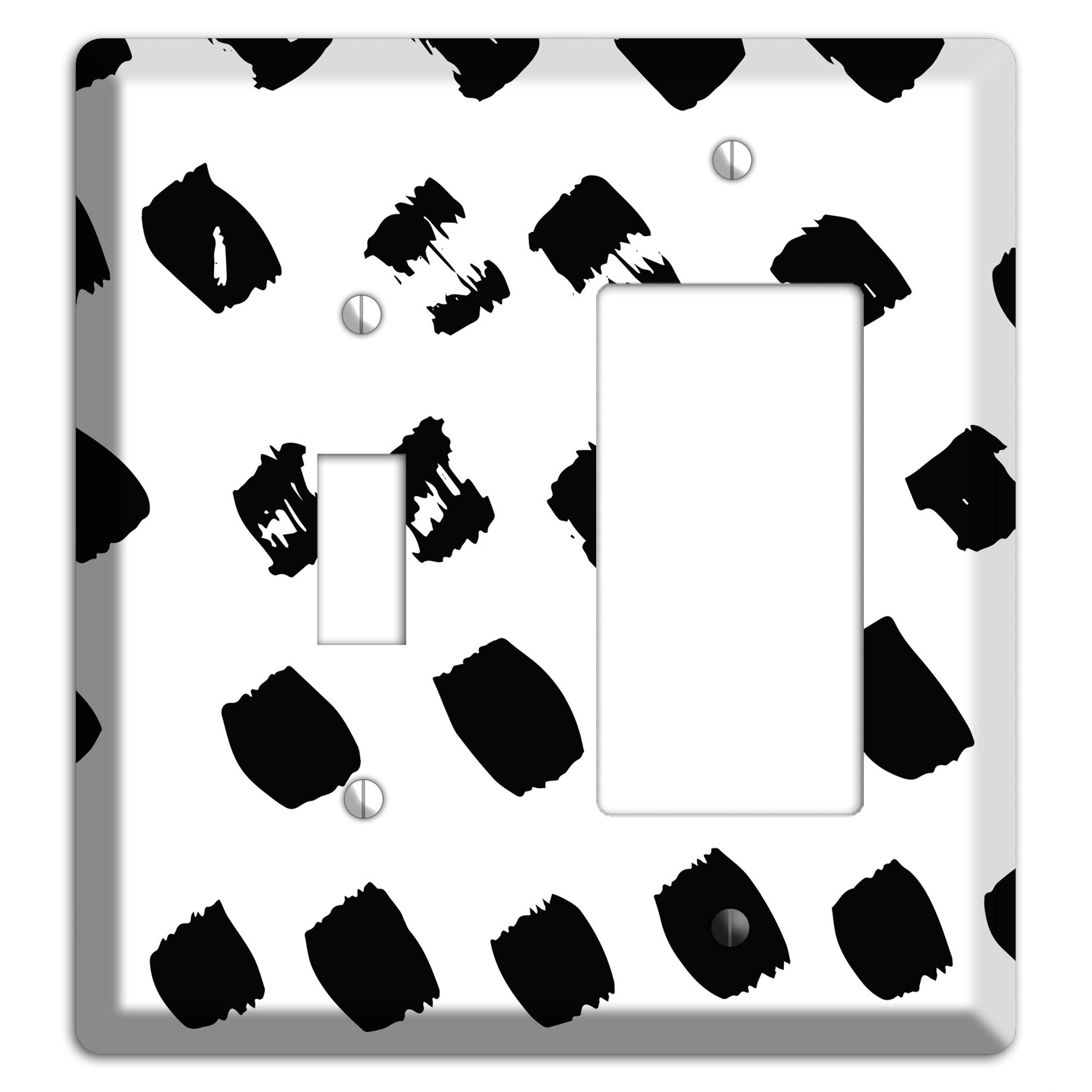 Ink Brushstrokes 4 Toggle / Rocker Wallplate