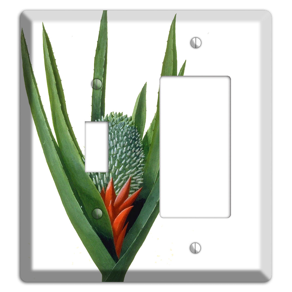 Bromiliad Toggle / Rocker Wallplate