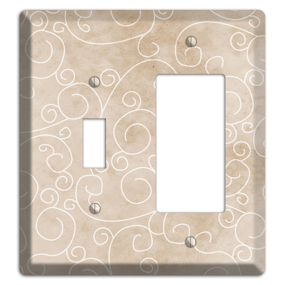Wafer Neutral Texture Toggle / Rocker Wallplate