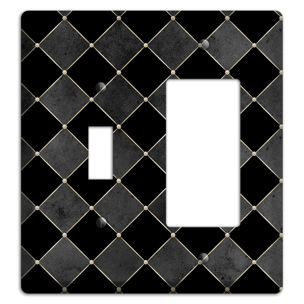 Edgar Allen Poe Diamond Toggle / Rocker Wallplate