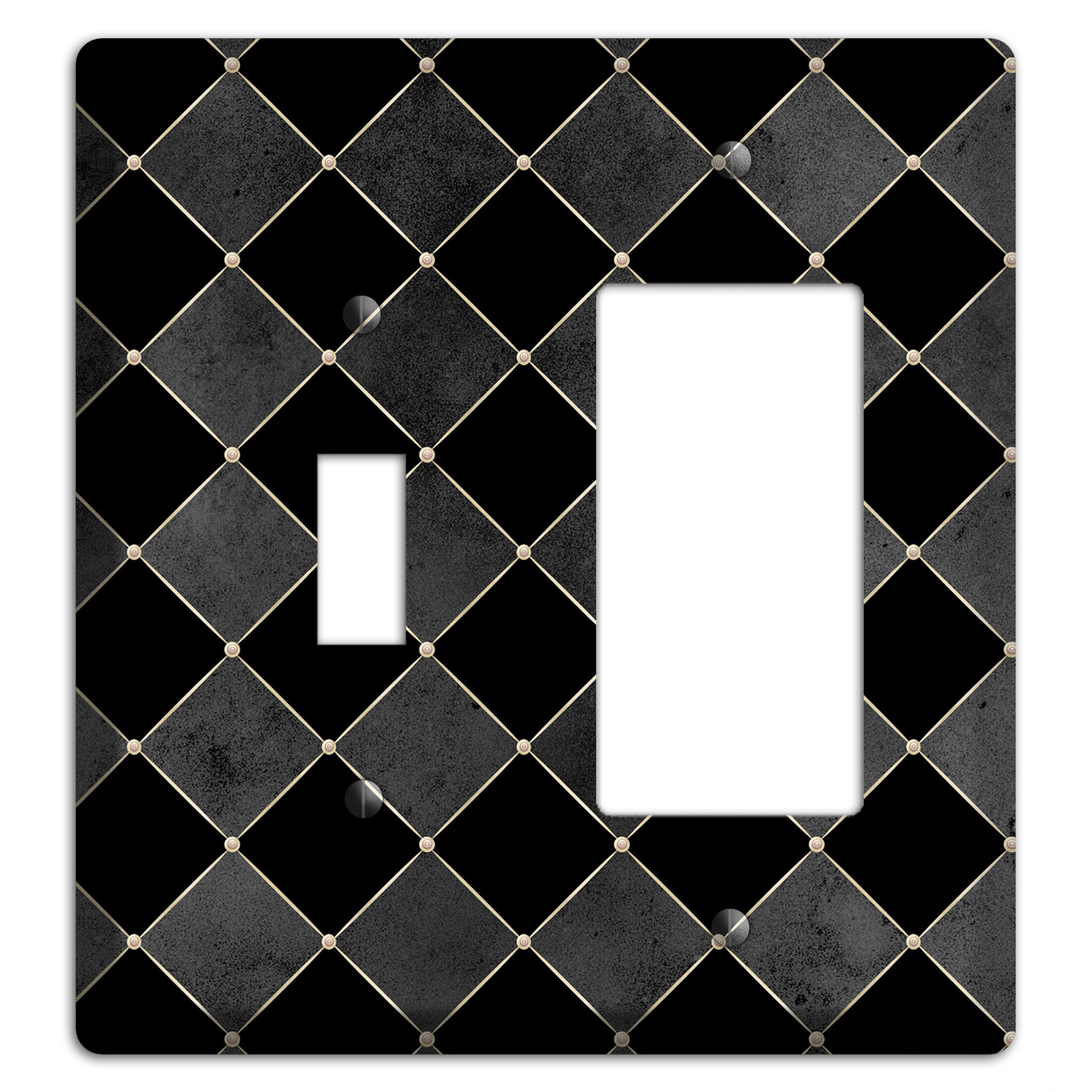 Edgar Allen Poe Diamond Toggle / Rocker Wallplate