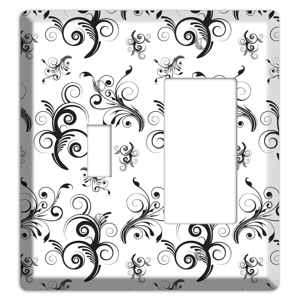 Scrolled Toile Toggle / Rocker Wallplate