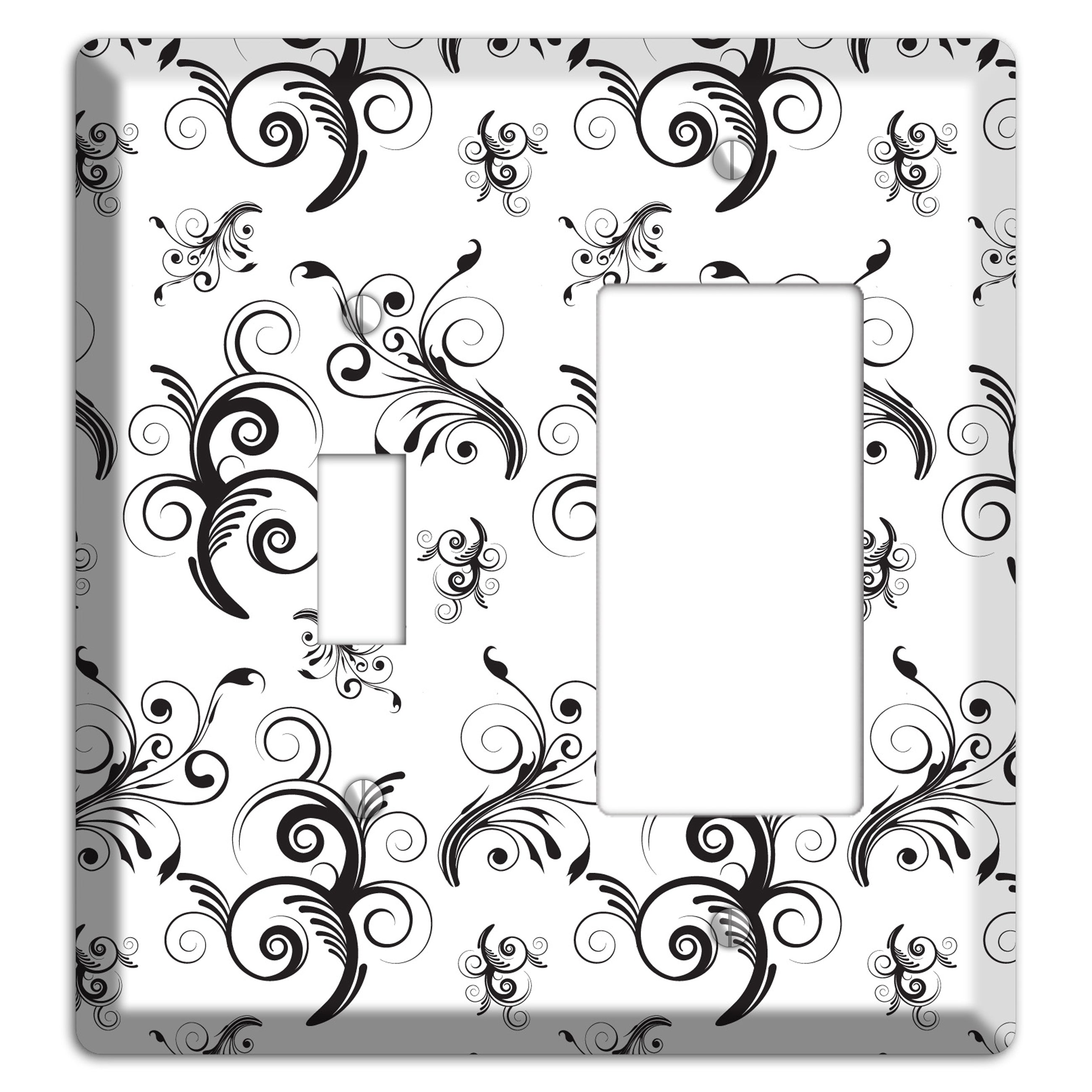 Scrolled Toile Toggle / Rocker Wallplate
