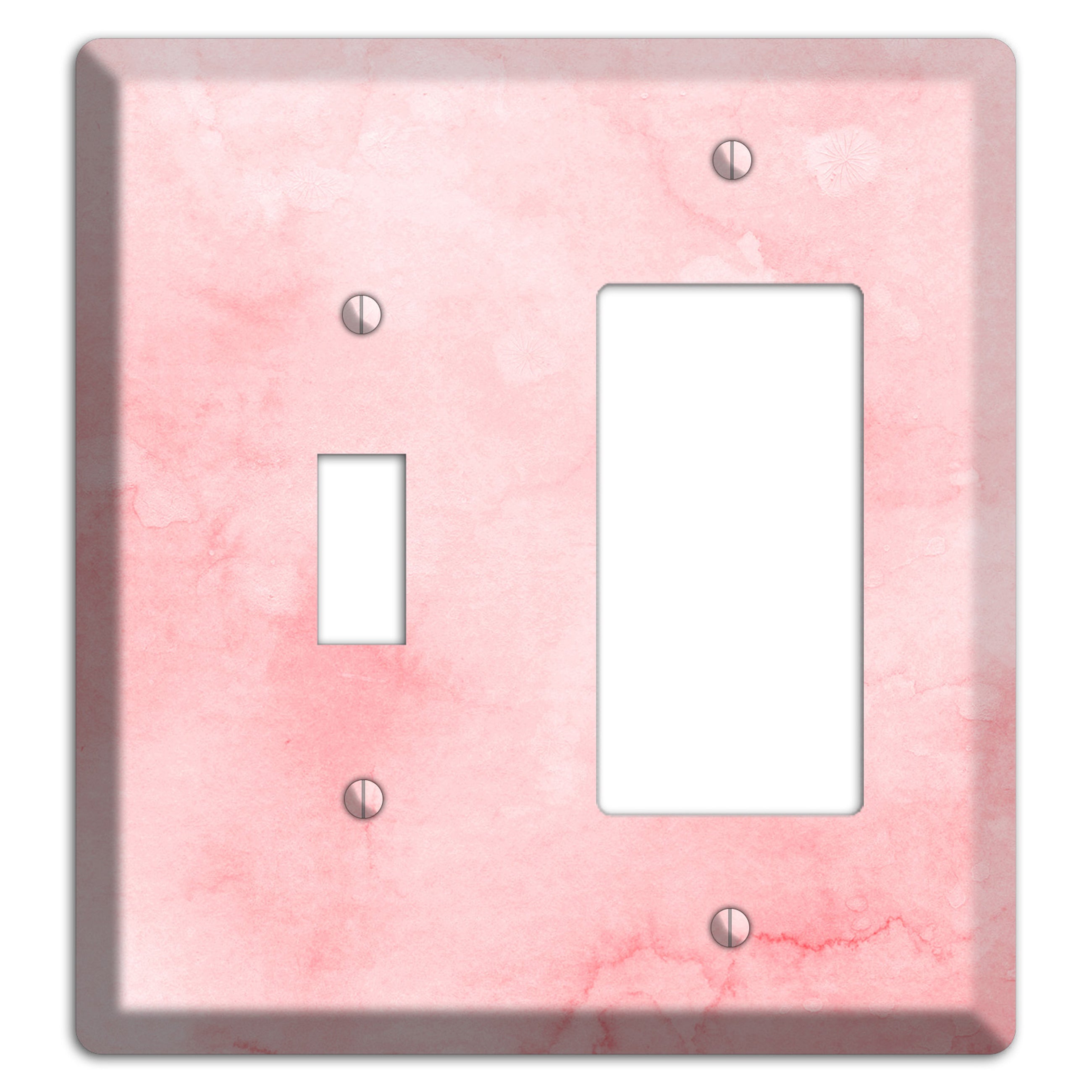 Mandys Pink Soft Coral Toggle / Rocker Wallplate