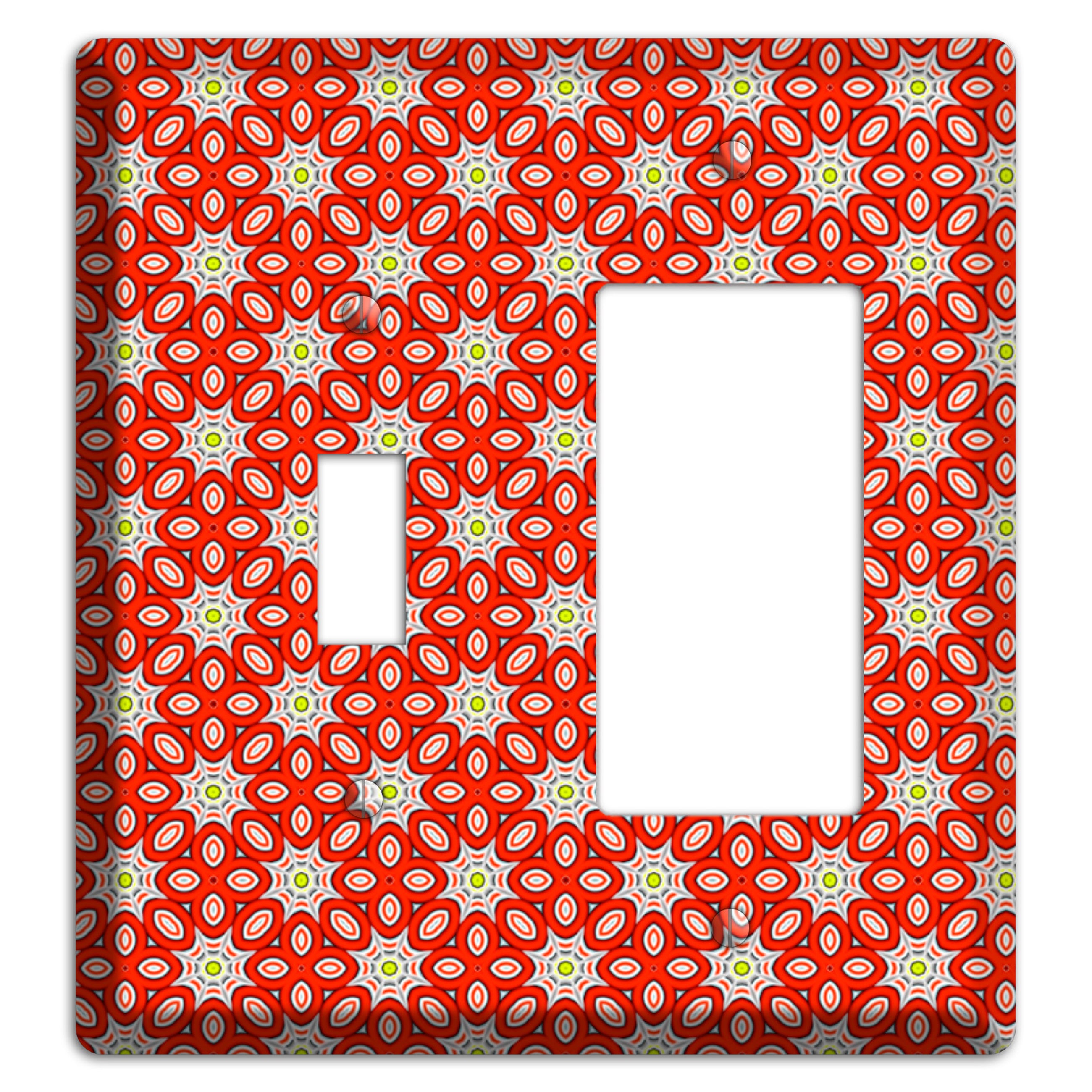 Red Foulard 2 Toggle / Rocker Wallplate