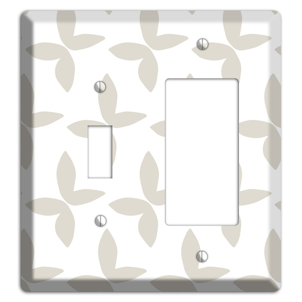 Simple Scandanavian Style O Toggle / Rocker Wallplate