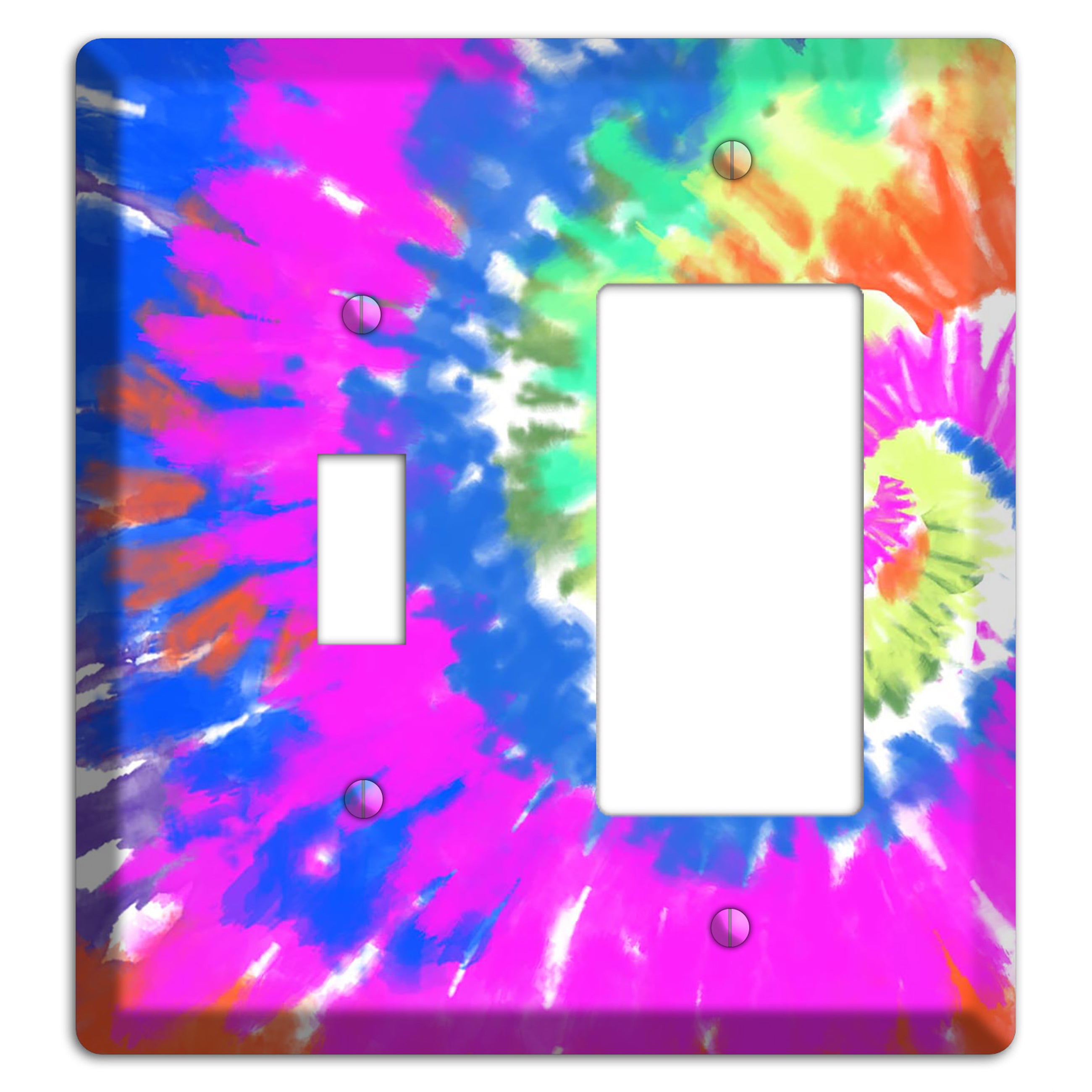 Tie Die Toggle / Rocker Wallplate
