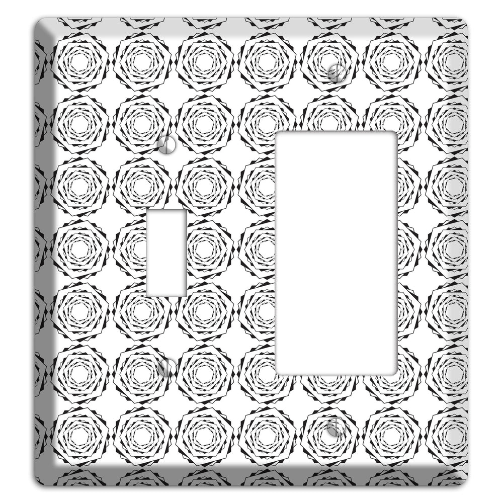 Hexagon Rotation Repeat Toggle / Rocker Wallplate