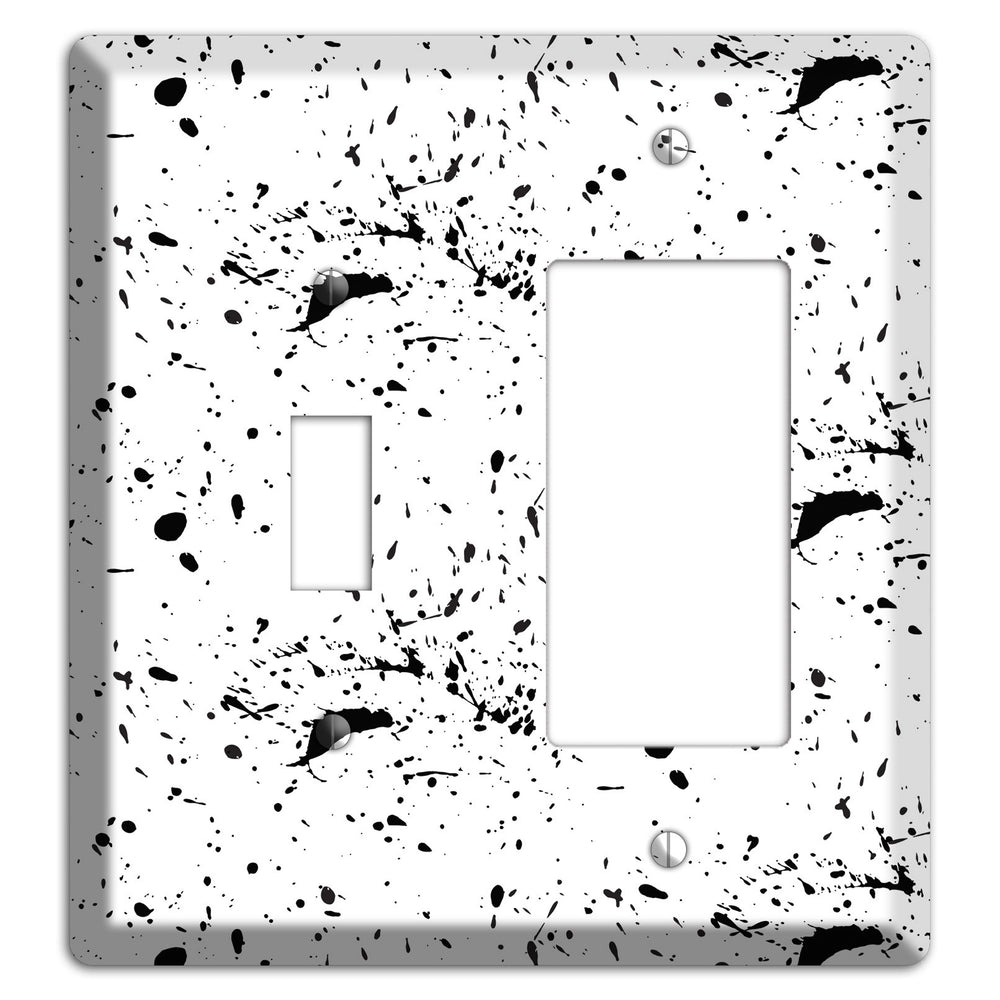 Ink Splash 5 Toggle / Rocker Wallplate