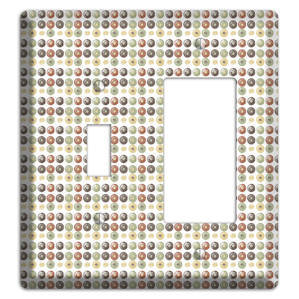 Multo Color Tiled Dots Toggle / Rocker Wallplate