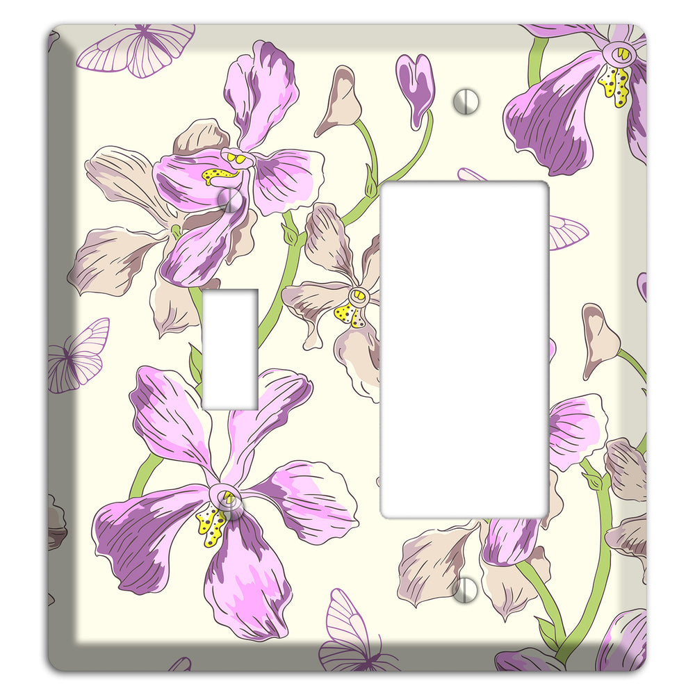 Orchid Toggle / Rocker Wallplate