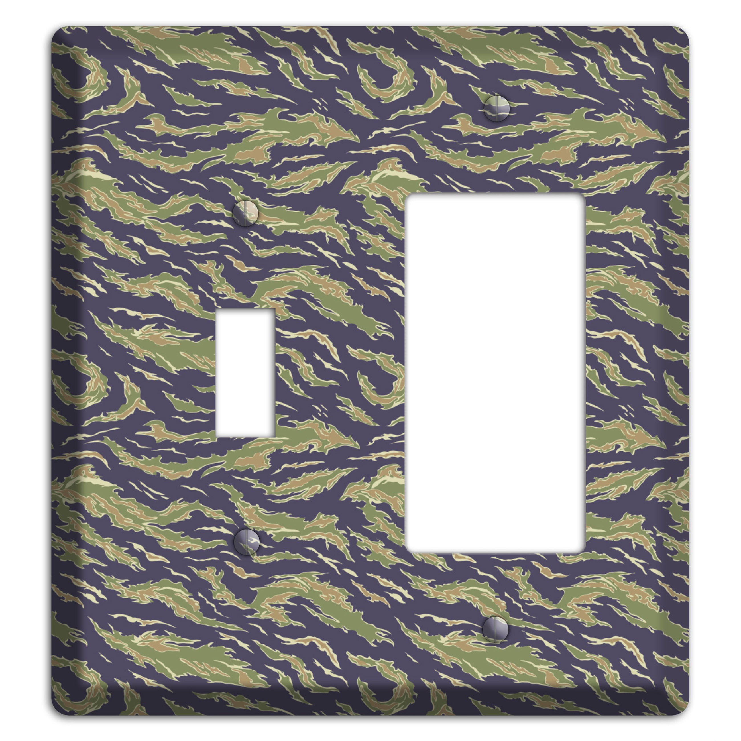 Vietnam Tiger 1 Camo Toggle / Rocker Wallplate