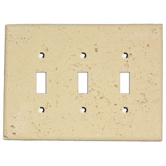 Sand Stone Triple Toggle Switchplate