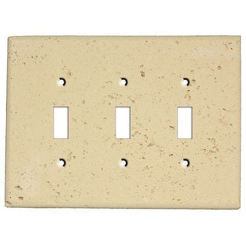 Sand Stone Triple Toggle Switchplate